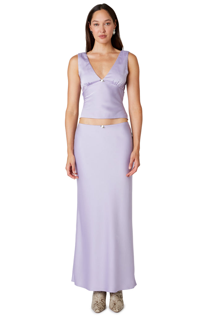 Ravello Skirt in lilac front view