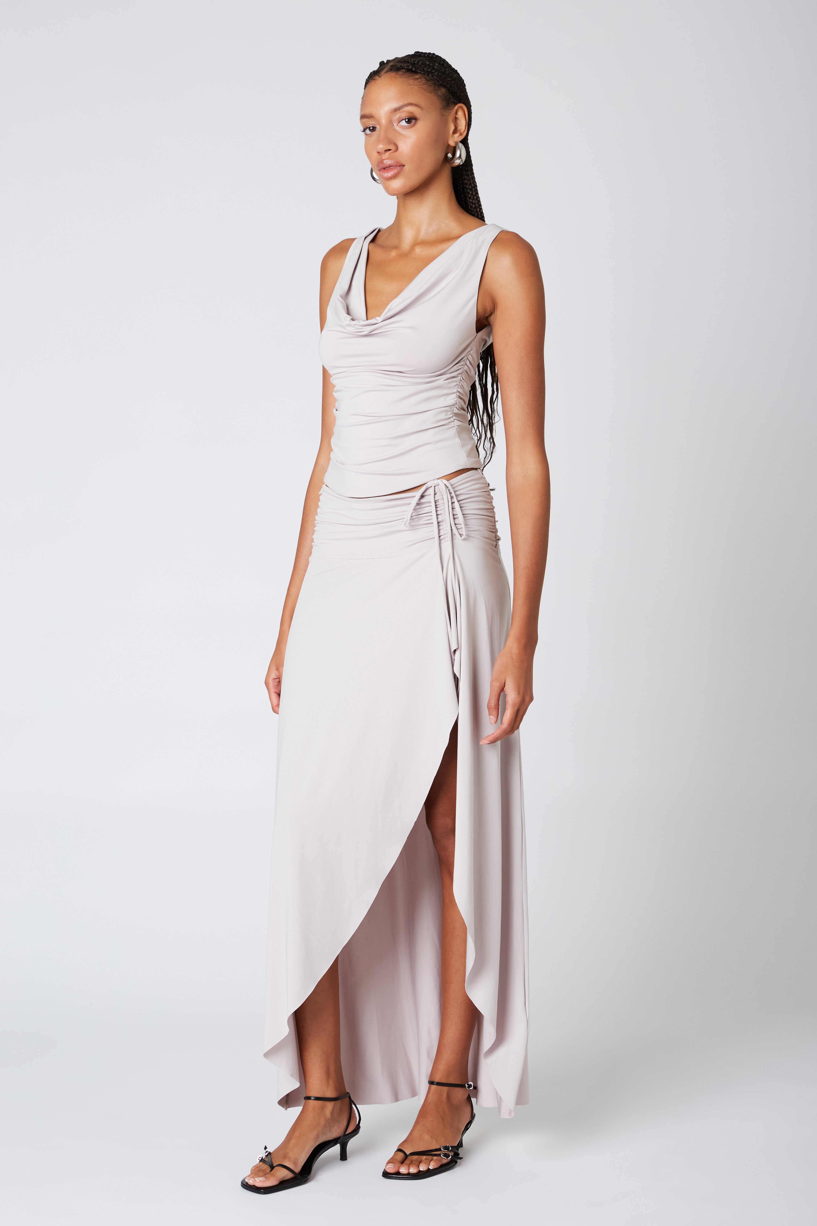 Eucalyptus Skirt in abalone side view