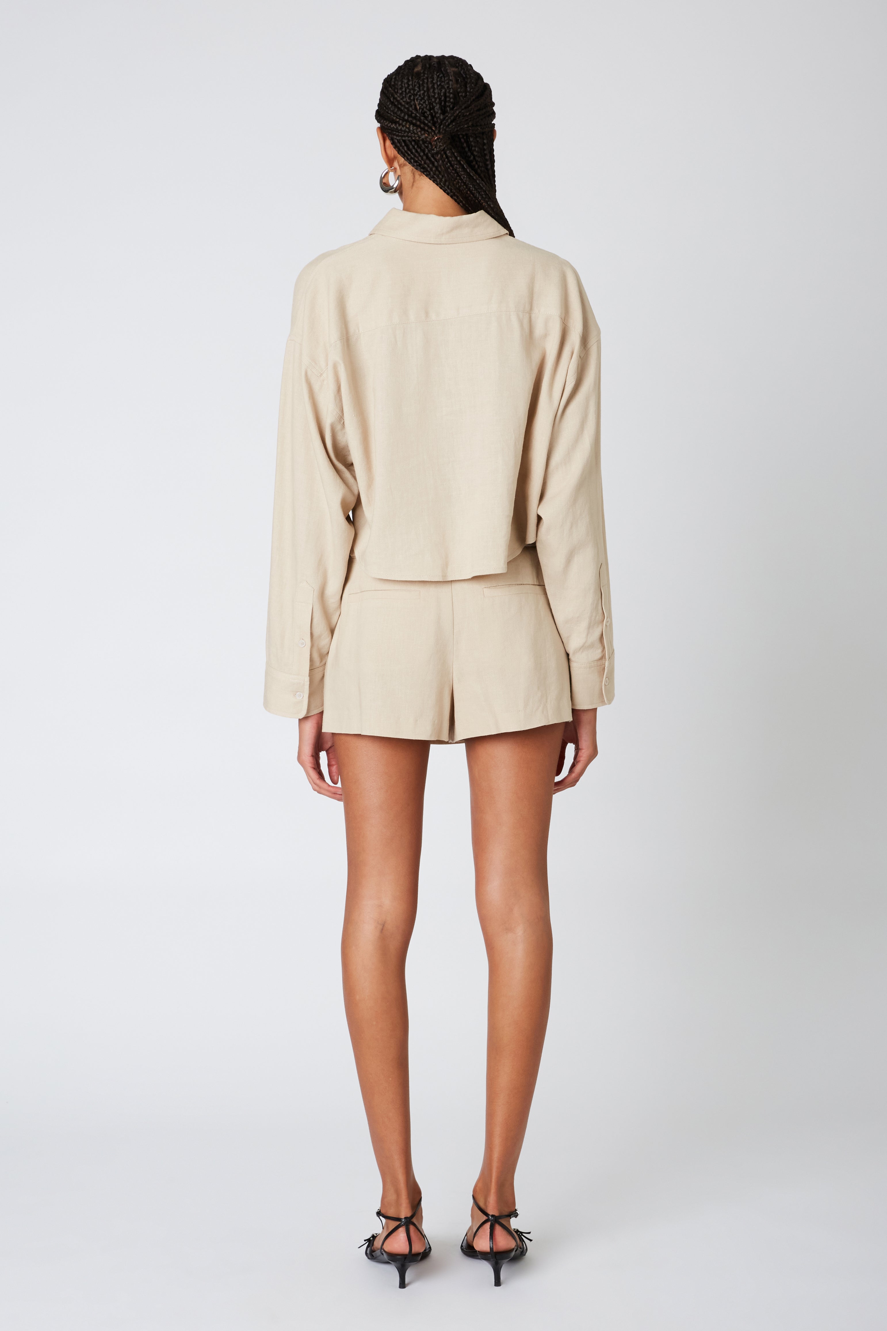 Ariel Skort in jute back view