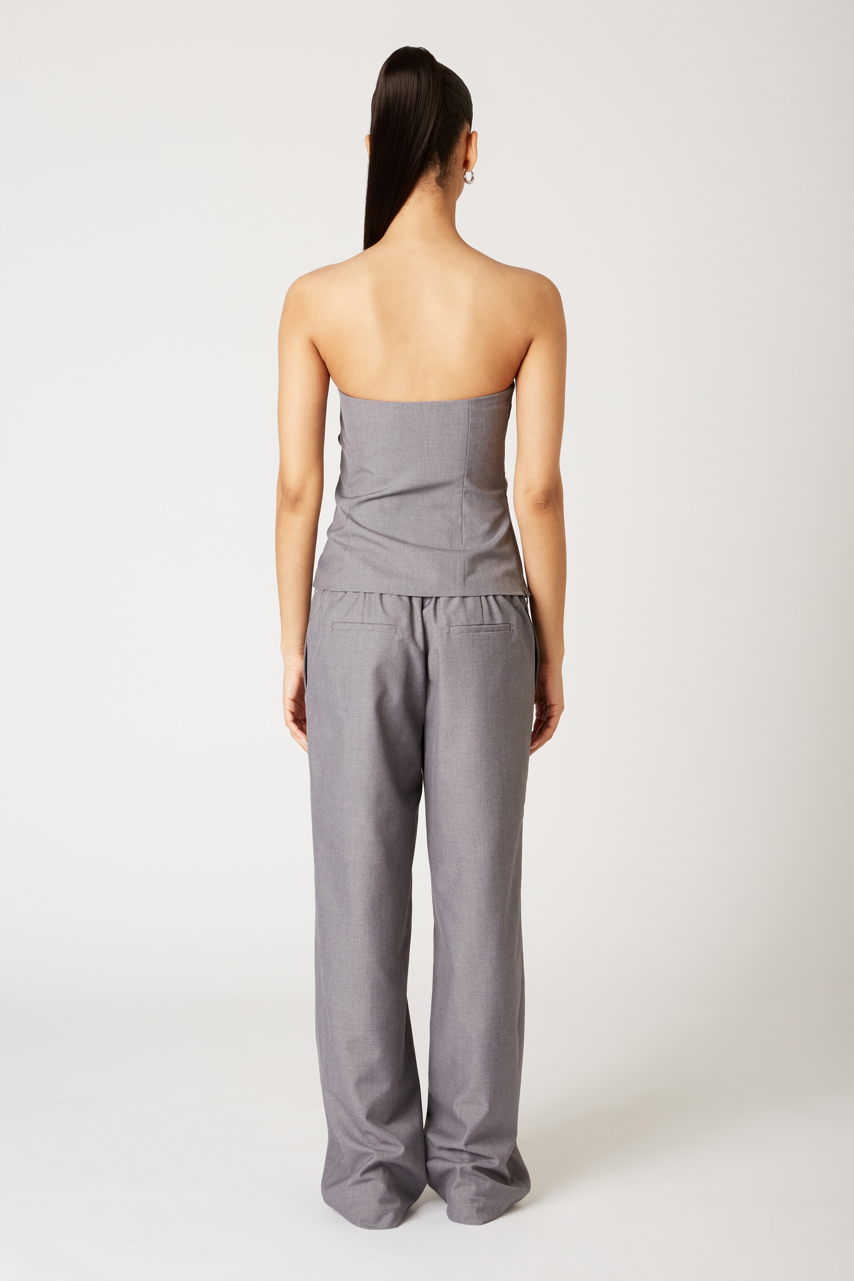 Lacey Pant in charcoal back view