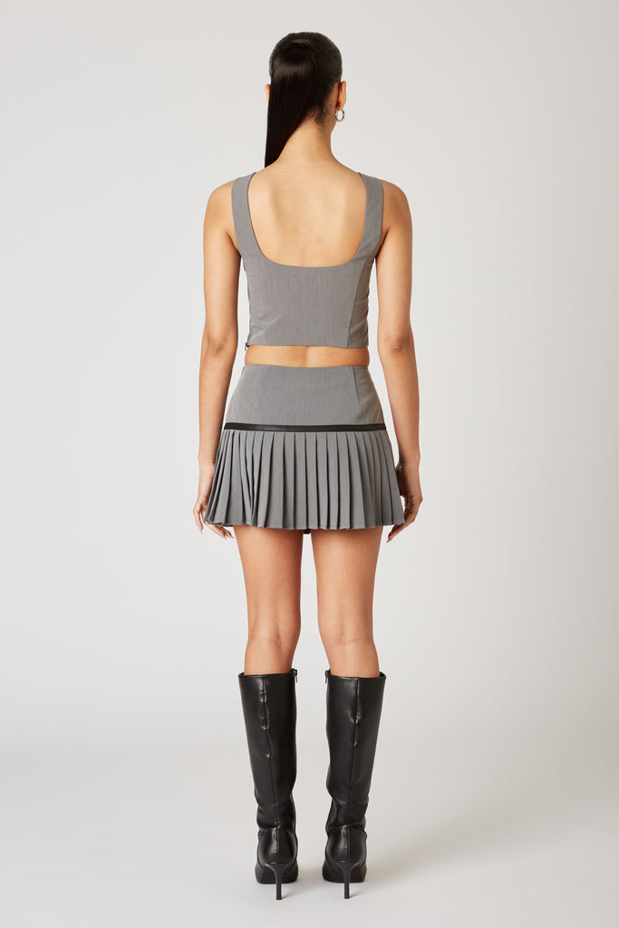 Agnes Skirt in charcoal back view