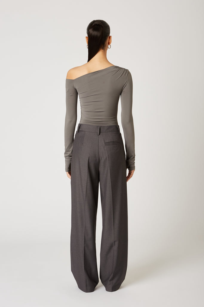 Sly Pant in charcoal back view