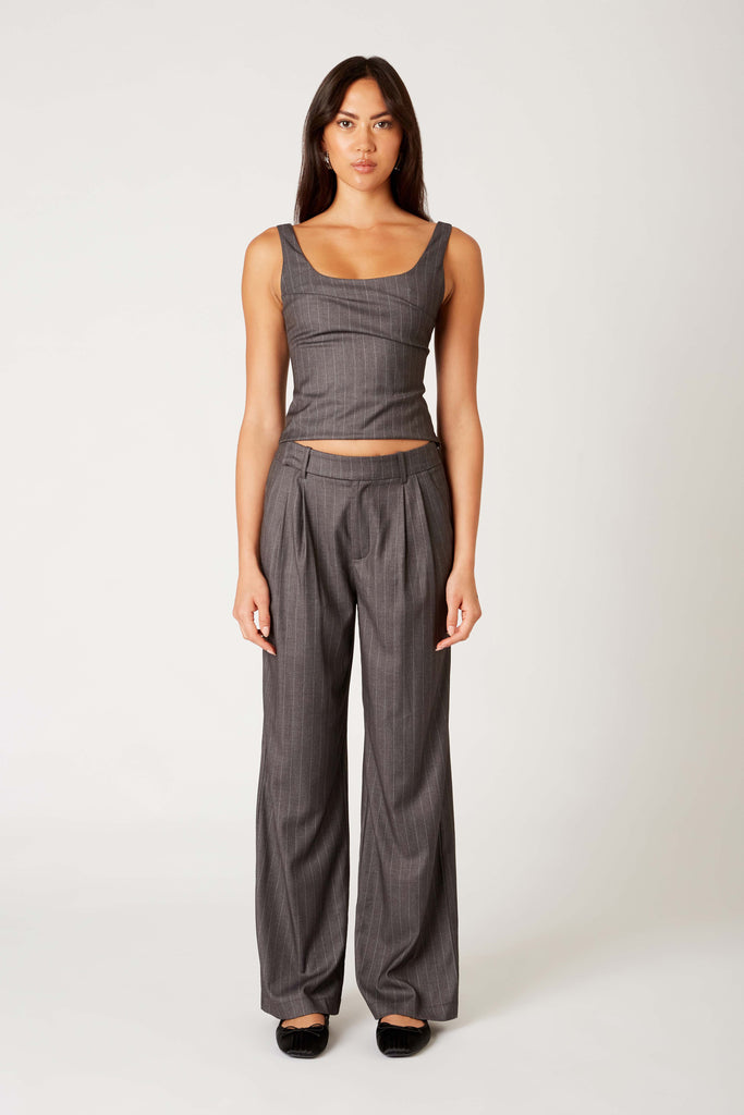 Kara Trouser in grey front view