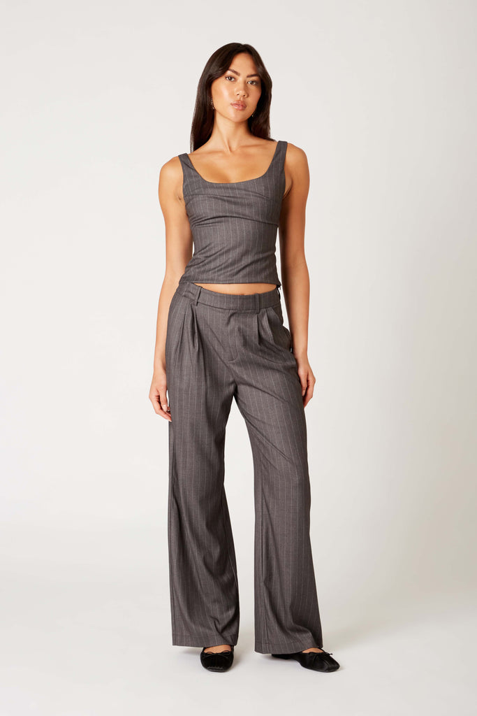 Kara Trouser in grey front view