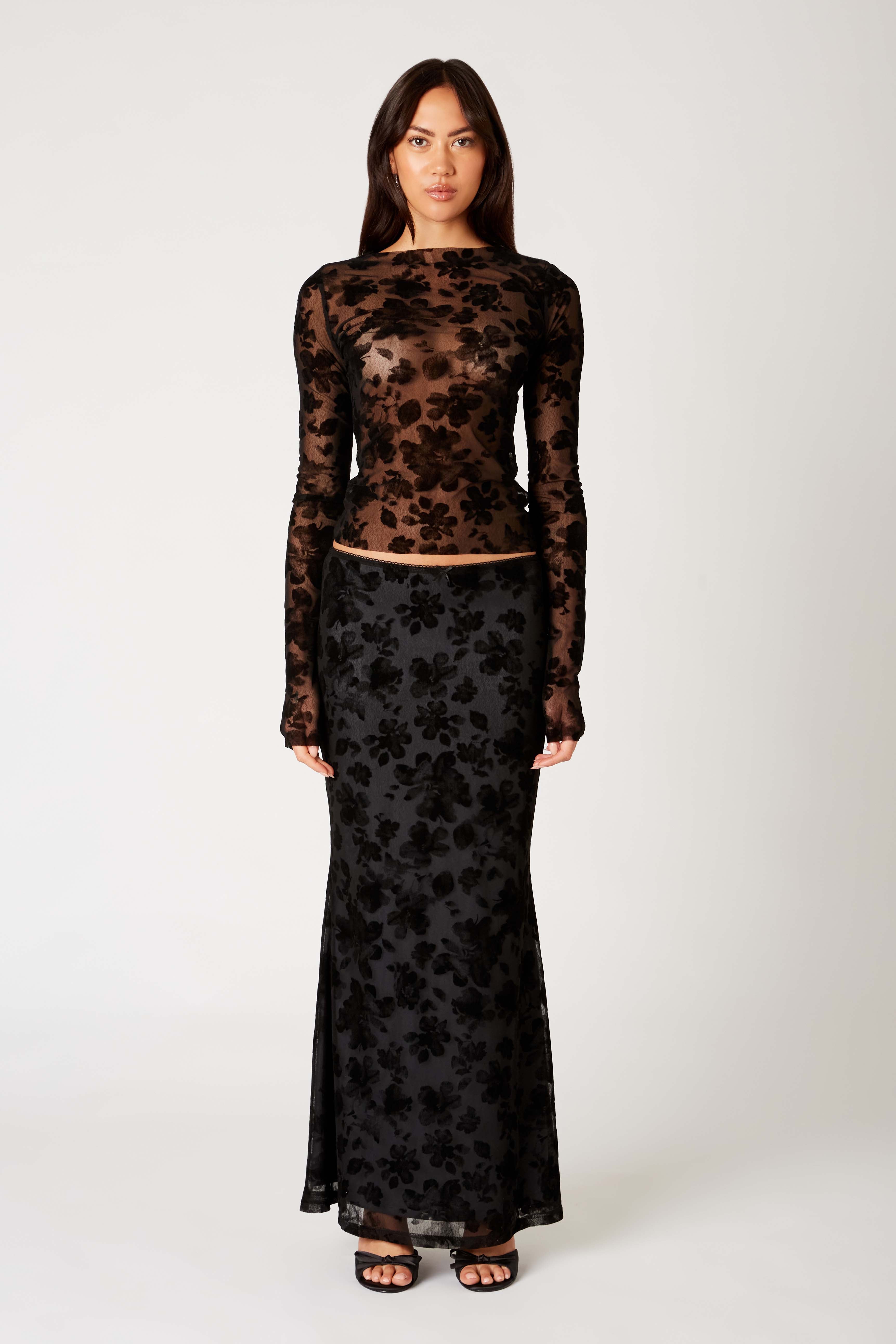 Ravello Skirt in black front view
