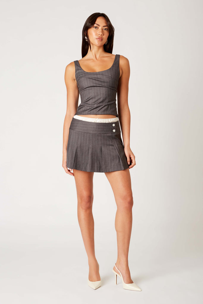 Maria Skort in grey front view