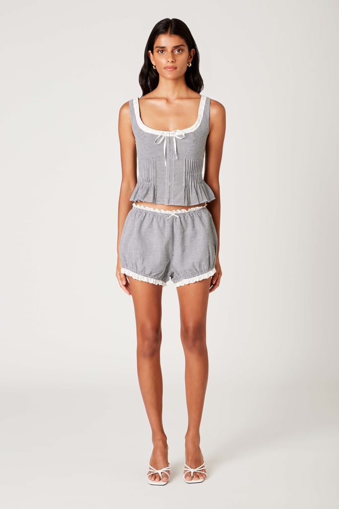 Justine Bloomer Short in black front view