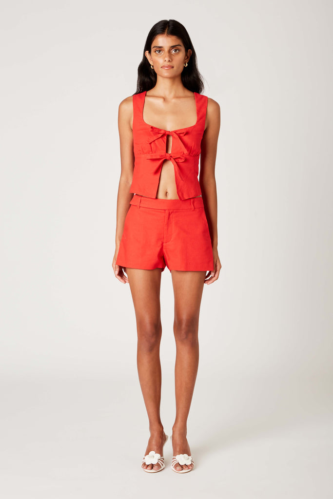 Micro Short in cherry front view