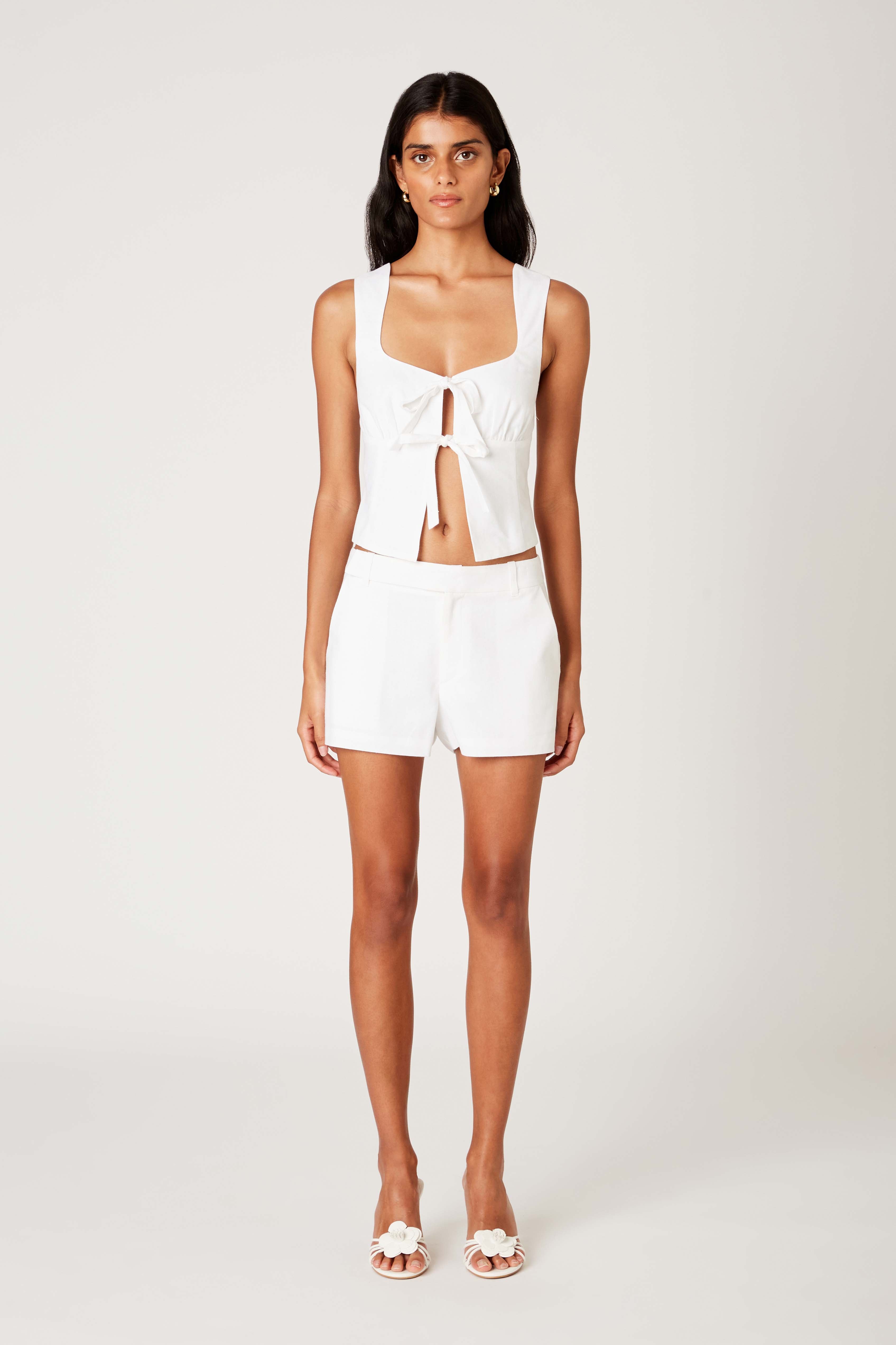 Micro Short in white front view