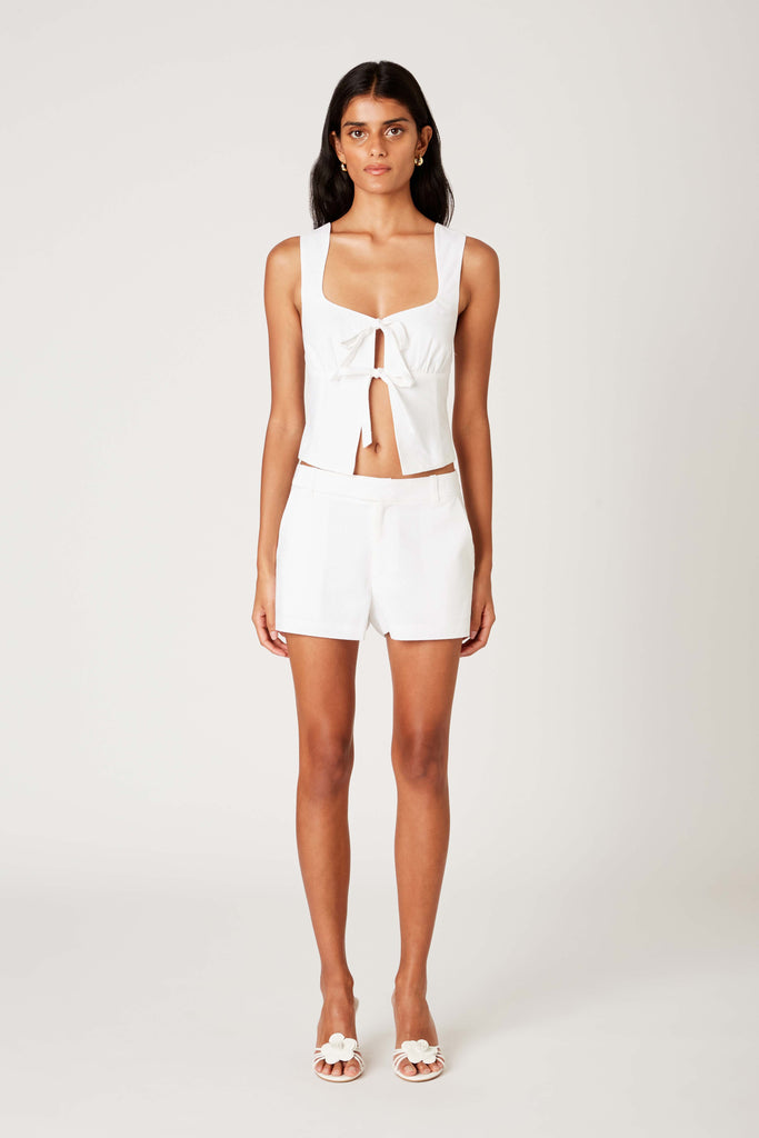 Micro Short in white front view