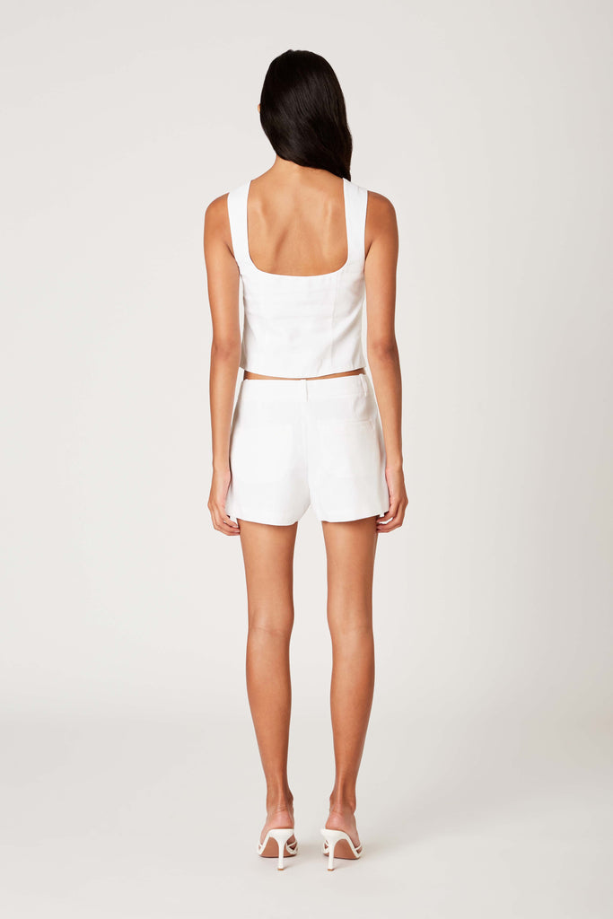 Micro Short in white back view