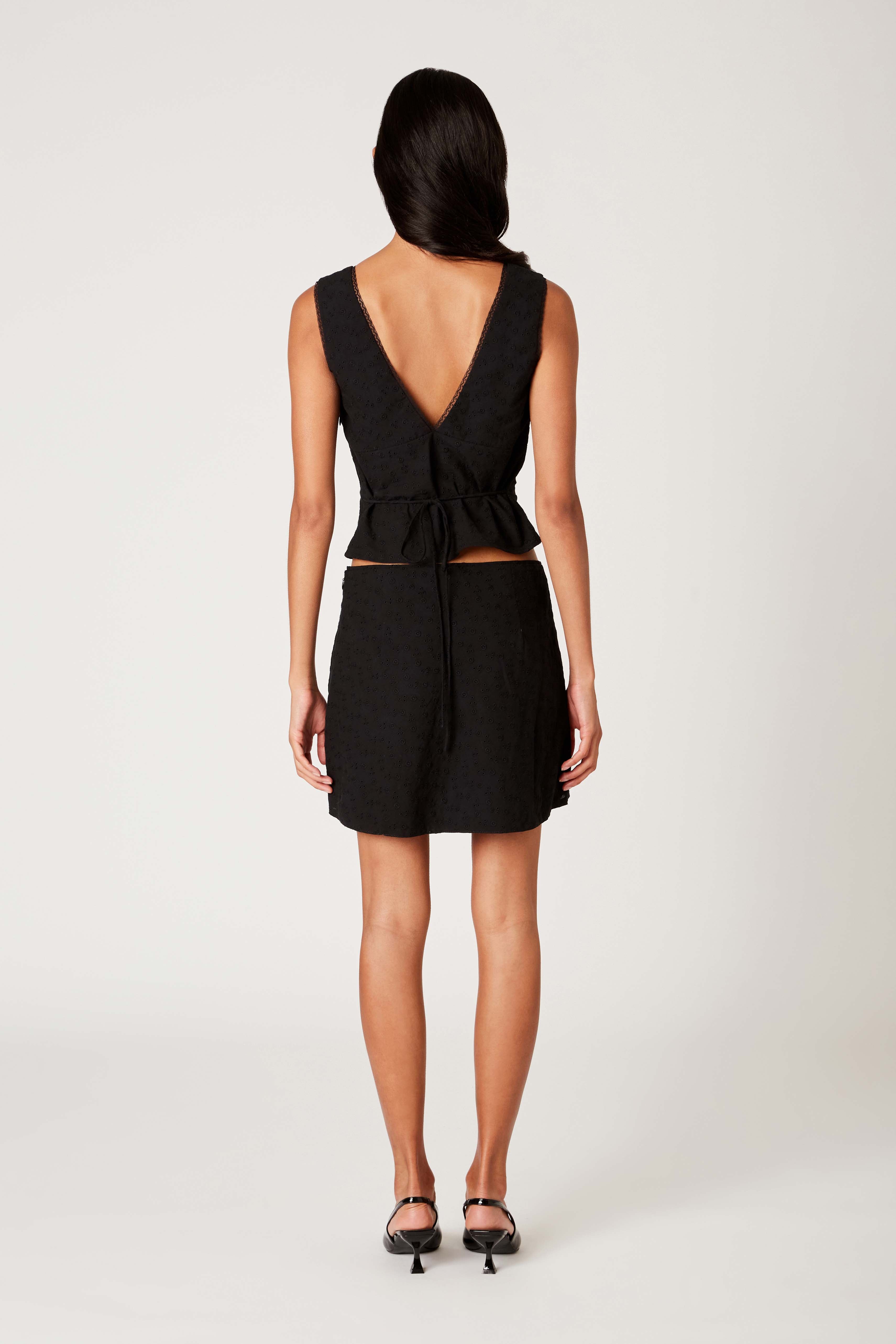 Eva Skirt in black back view