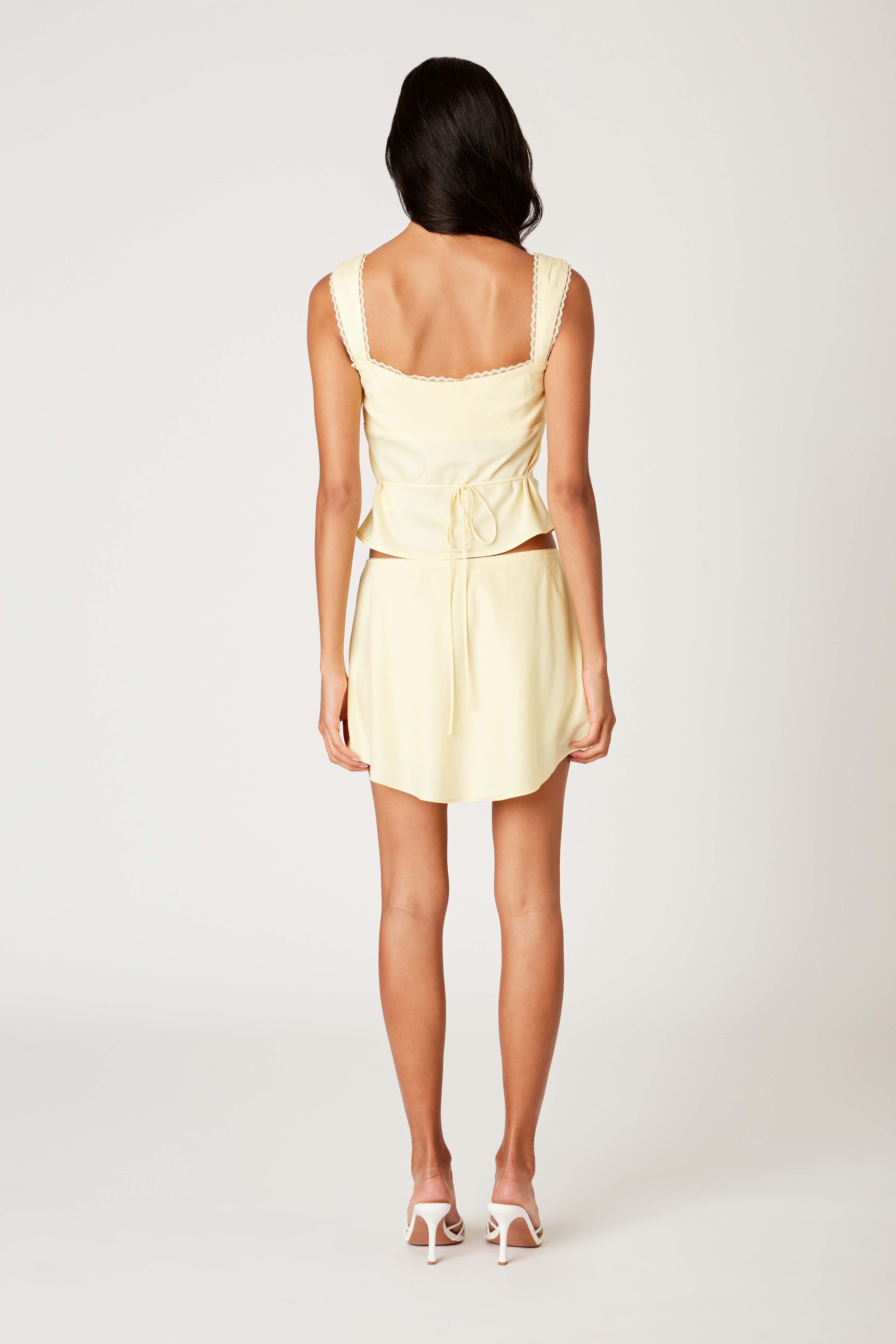 Tiny Skort in butter back view