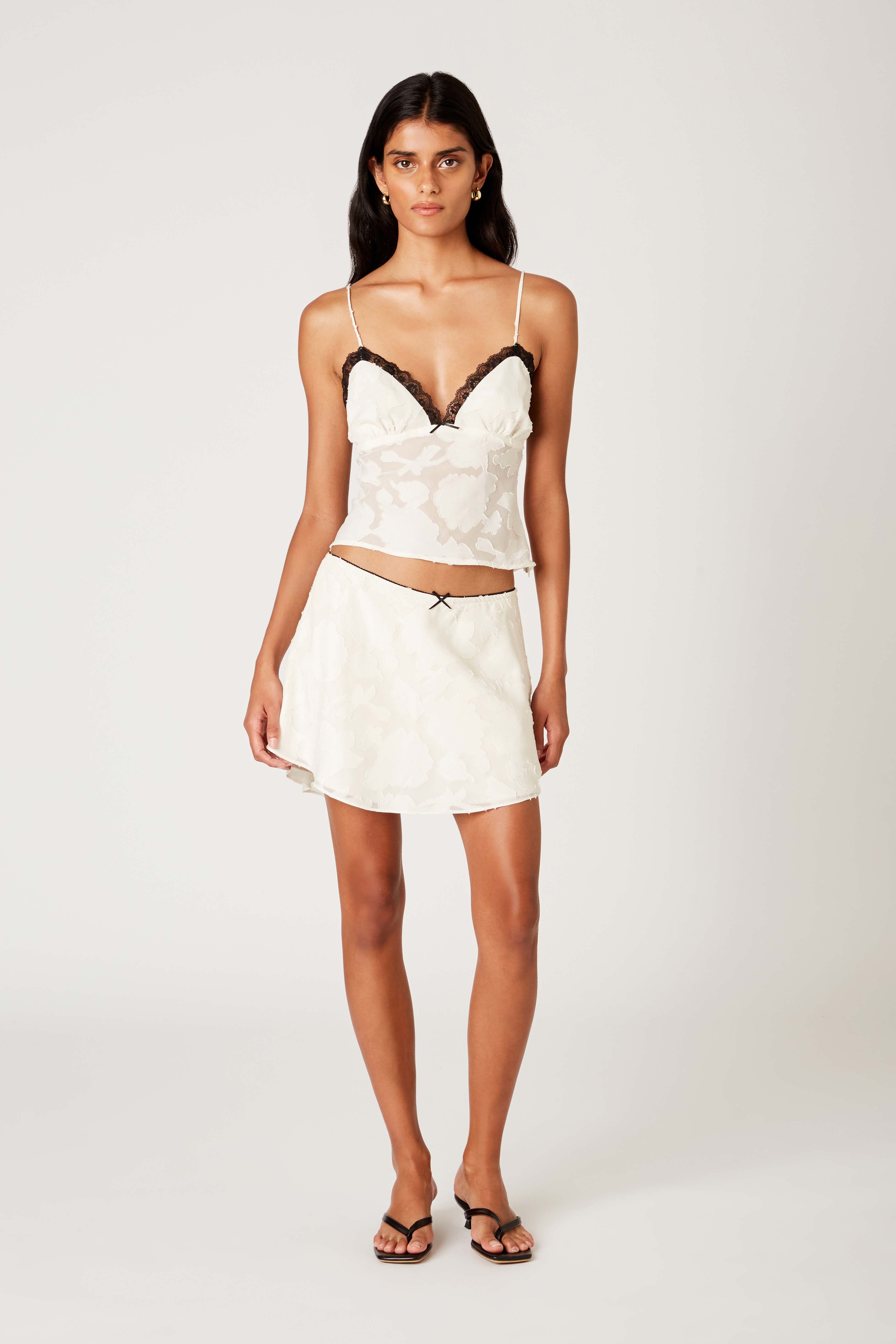 Tiny Skort in ecru front view