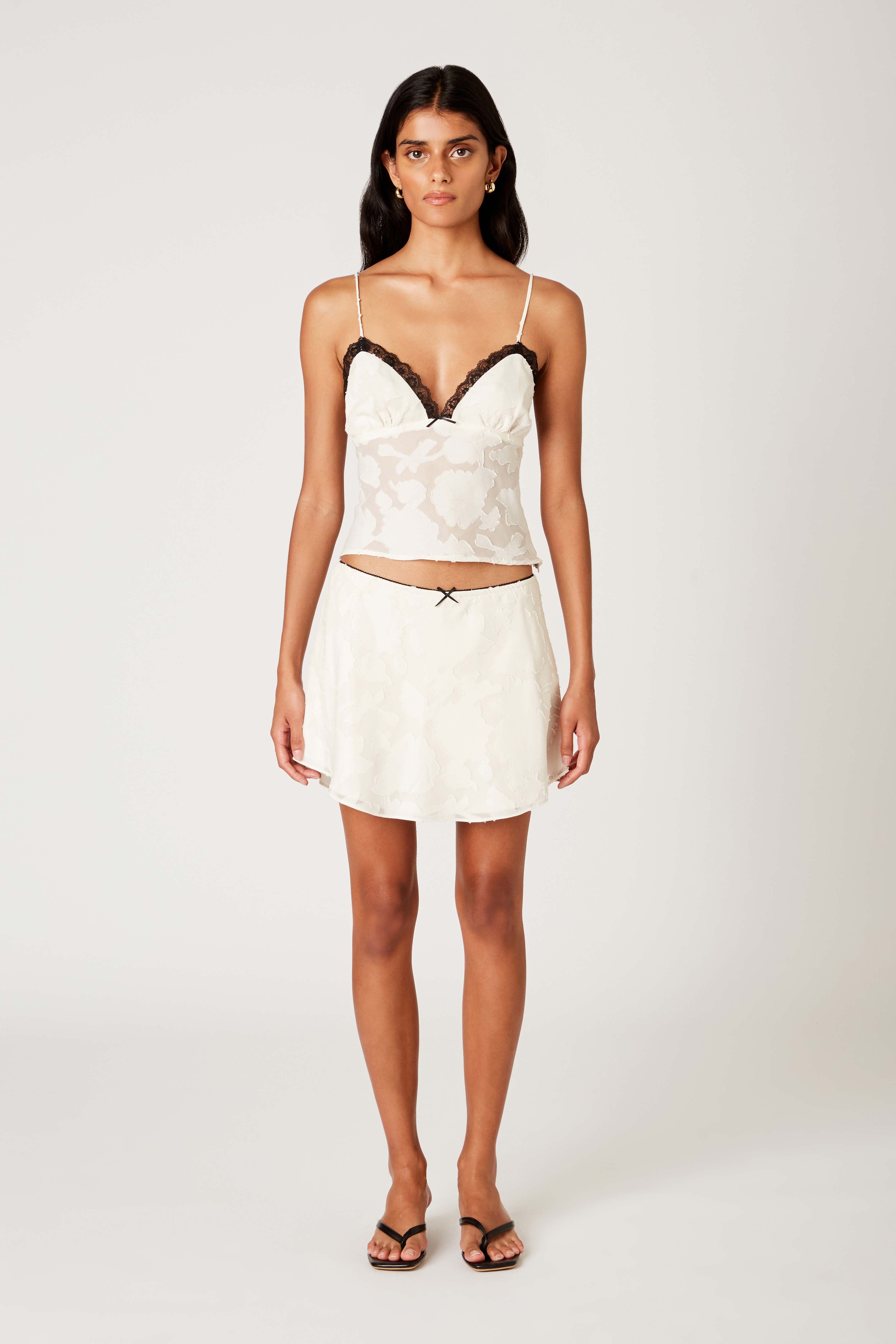 Tiny Skort in ecru front view