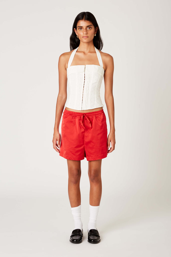 Luis Short in red front view