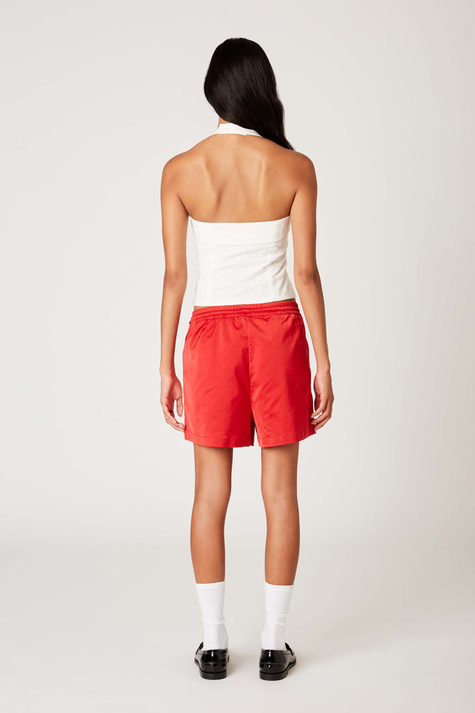 Luis Short in red back view