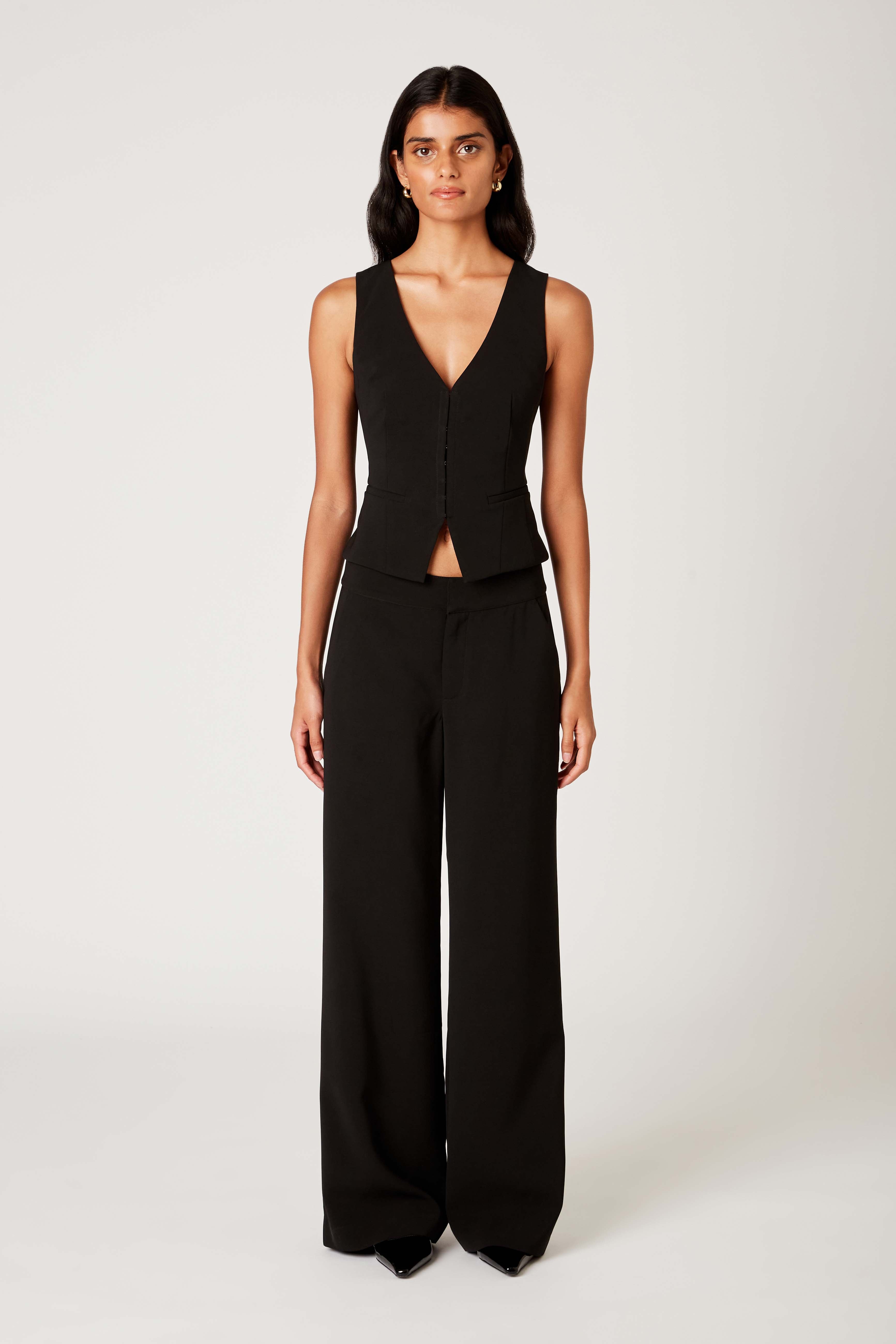 Sage Pant in black front view