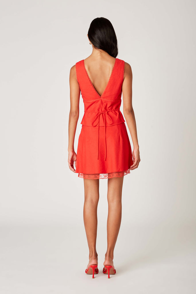 Nate Skirt in cherry back view