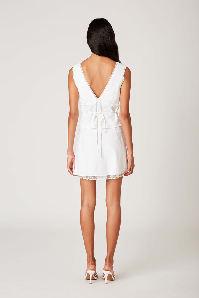 Nate Skirt in white back view