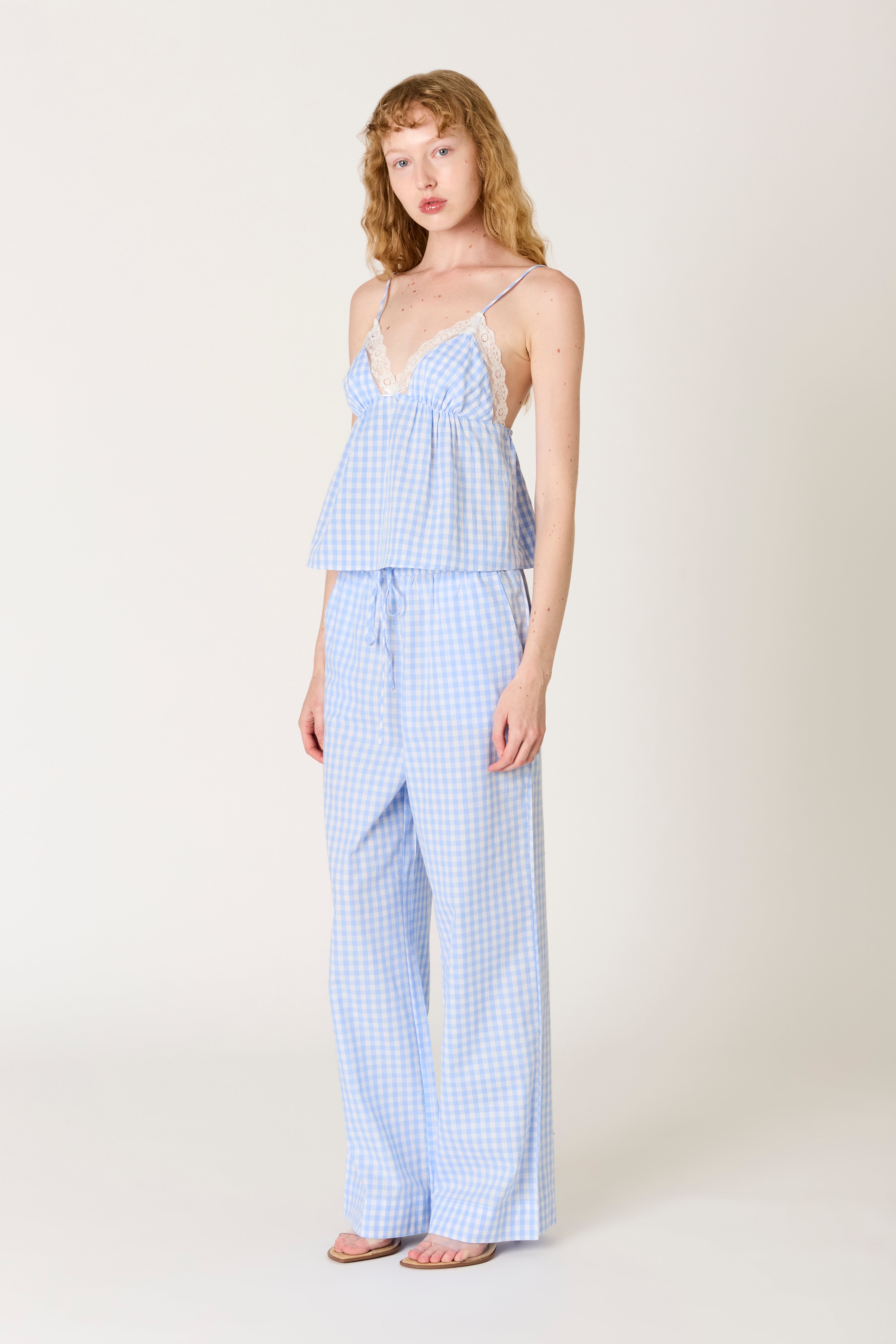 Khonny Pant in chambray side view