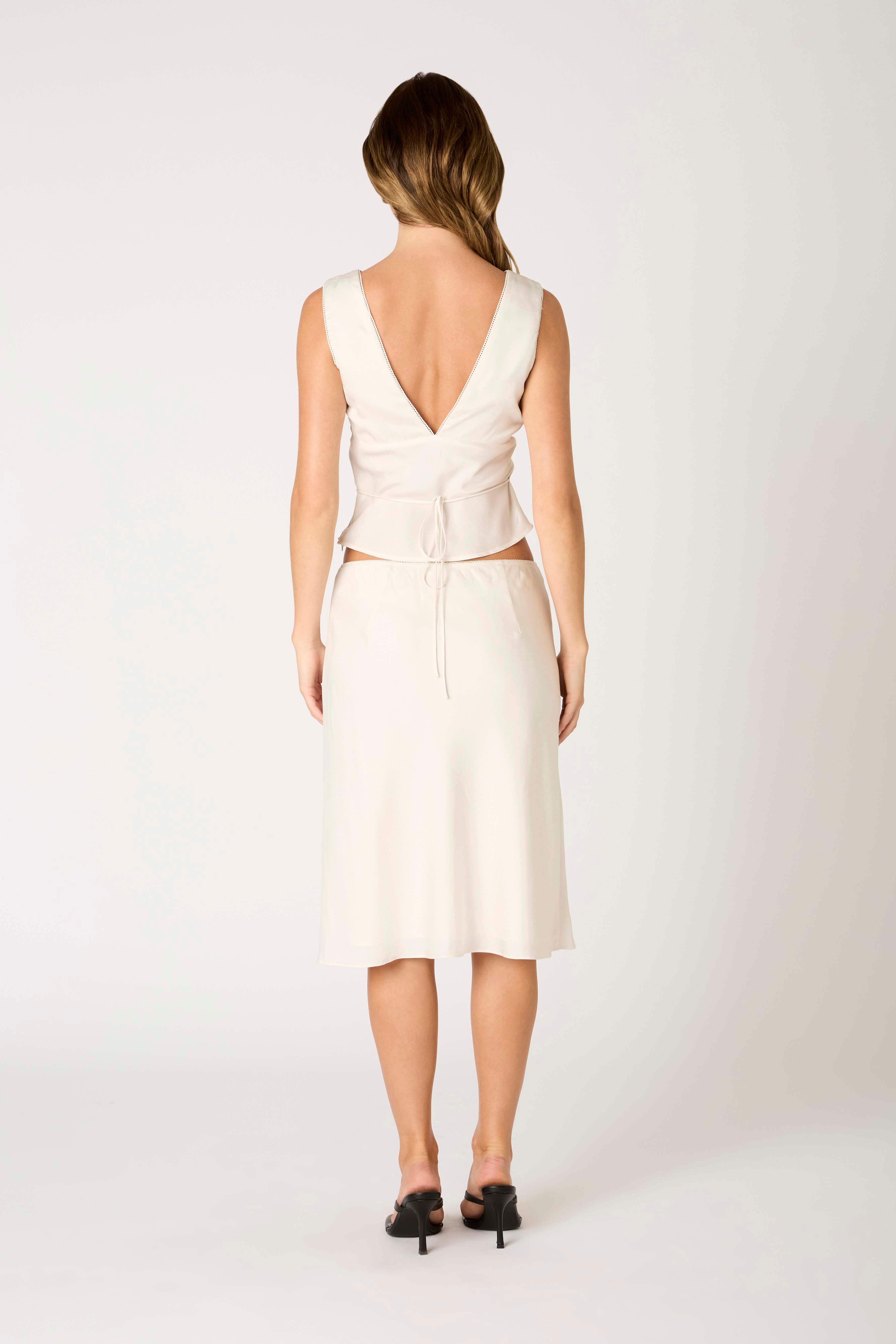 Oud Skirt in ecru back view