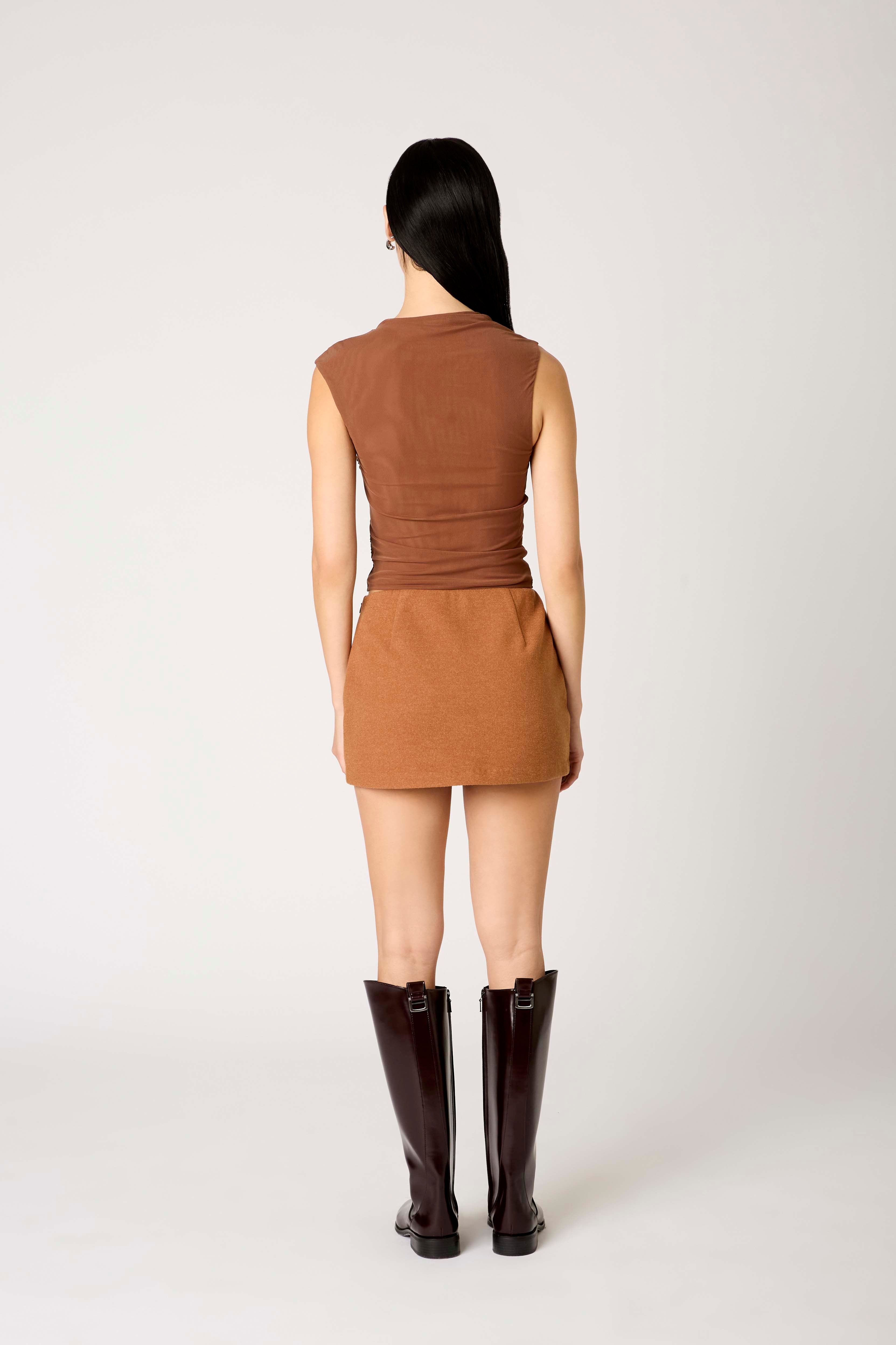 Zella Skort in camel back view