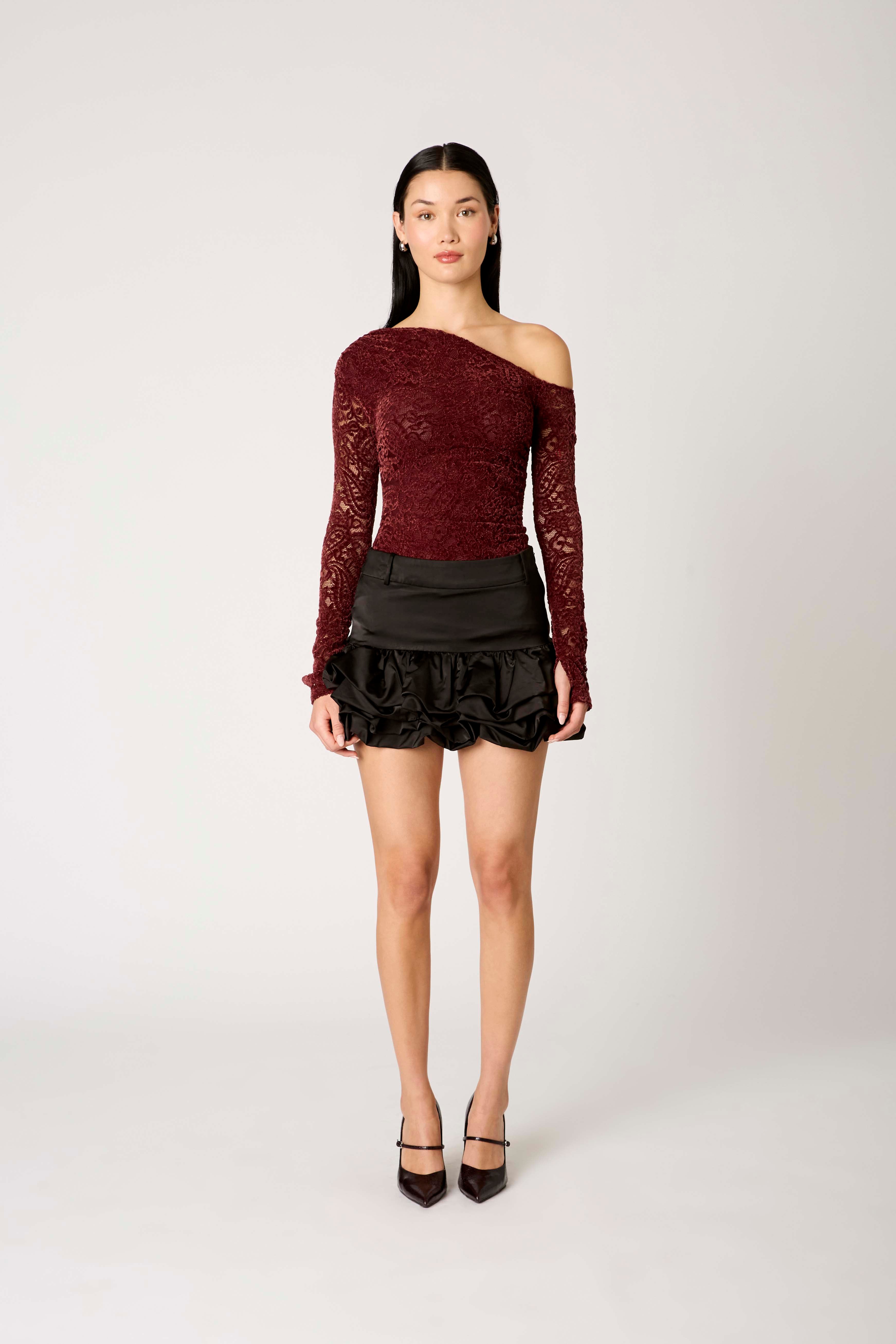 Ines Skirt in black front view