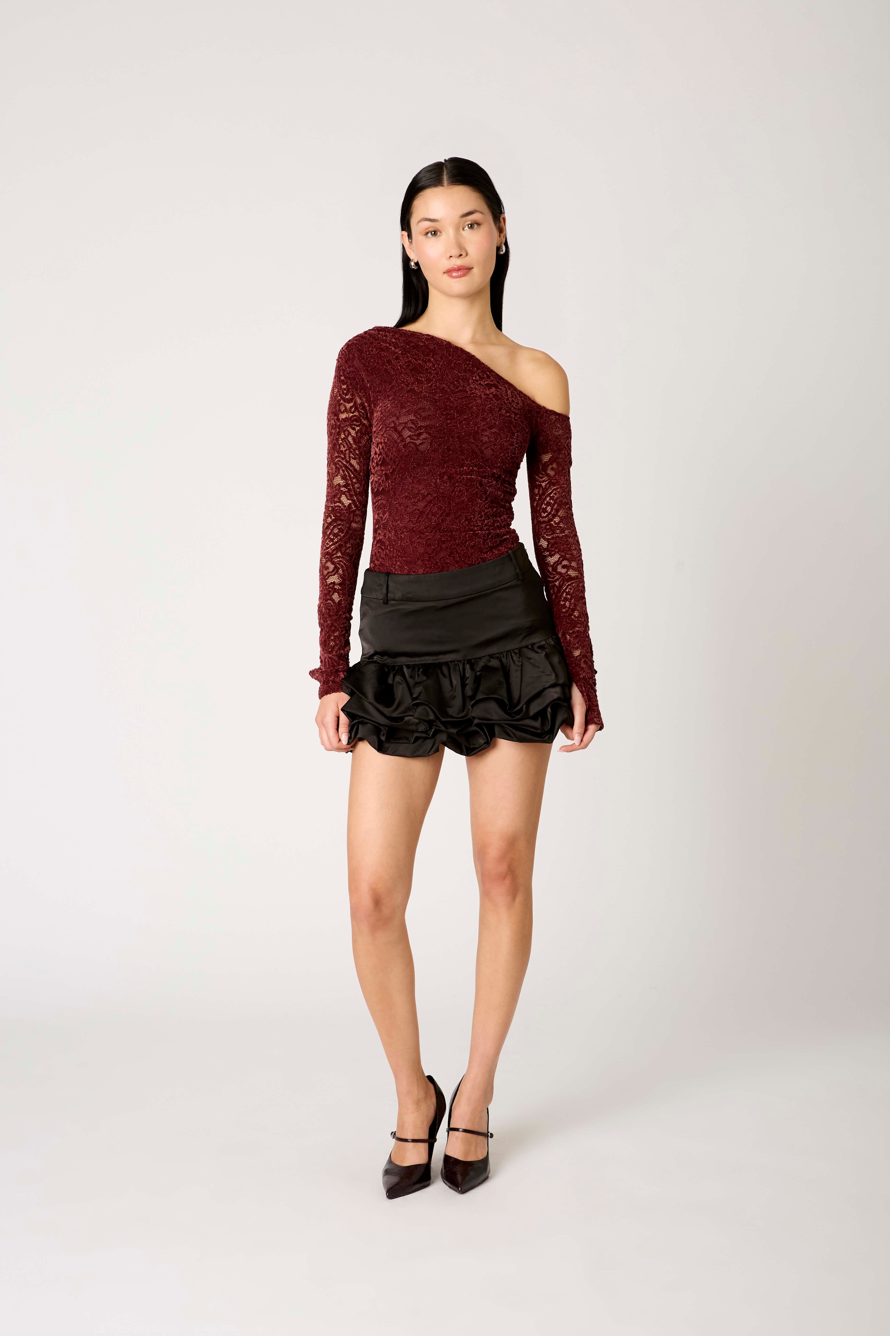 Ines Skirt in black front view