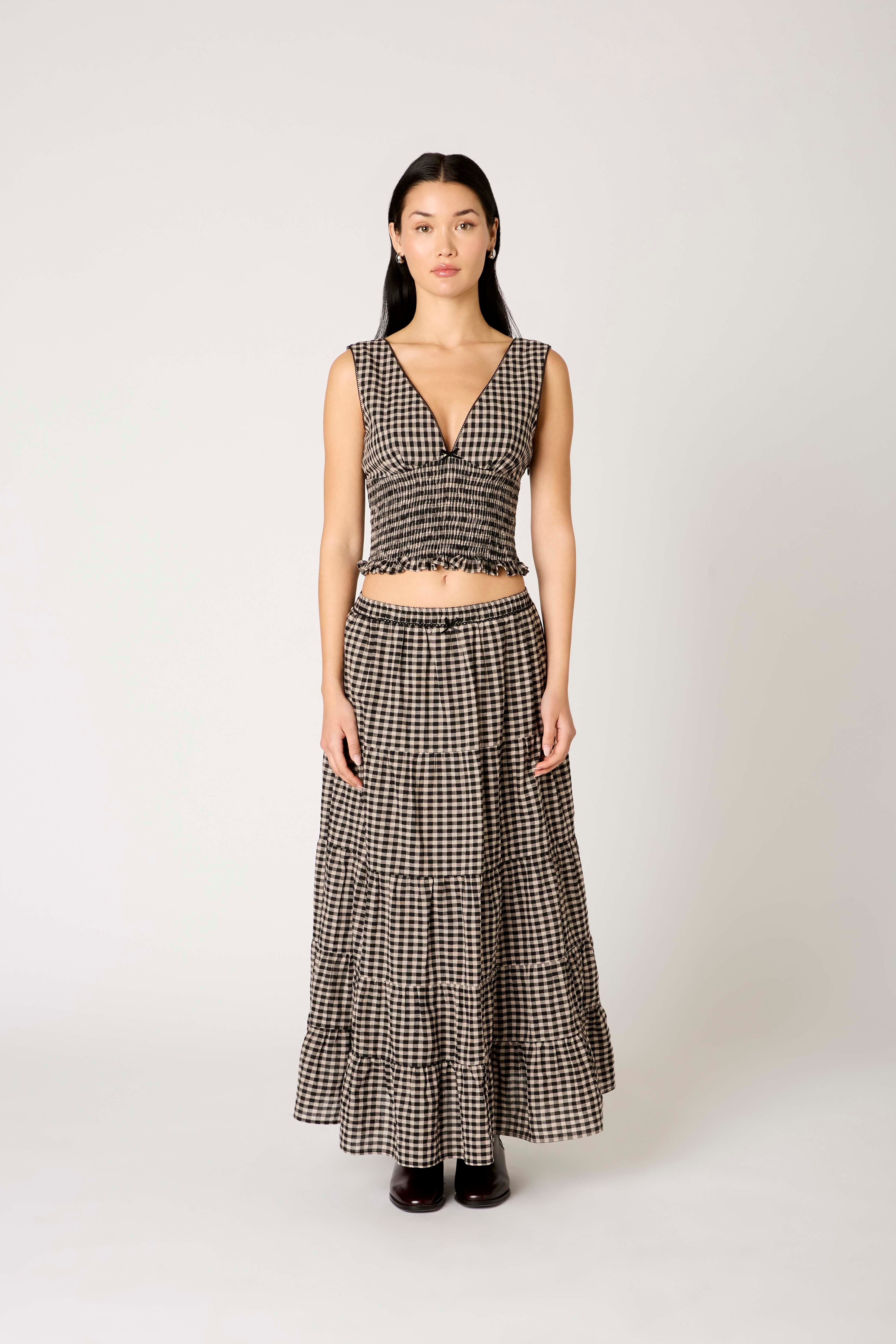 Paloma Skirt in oat front view