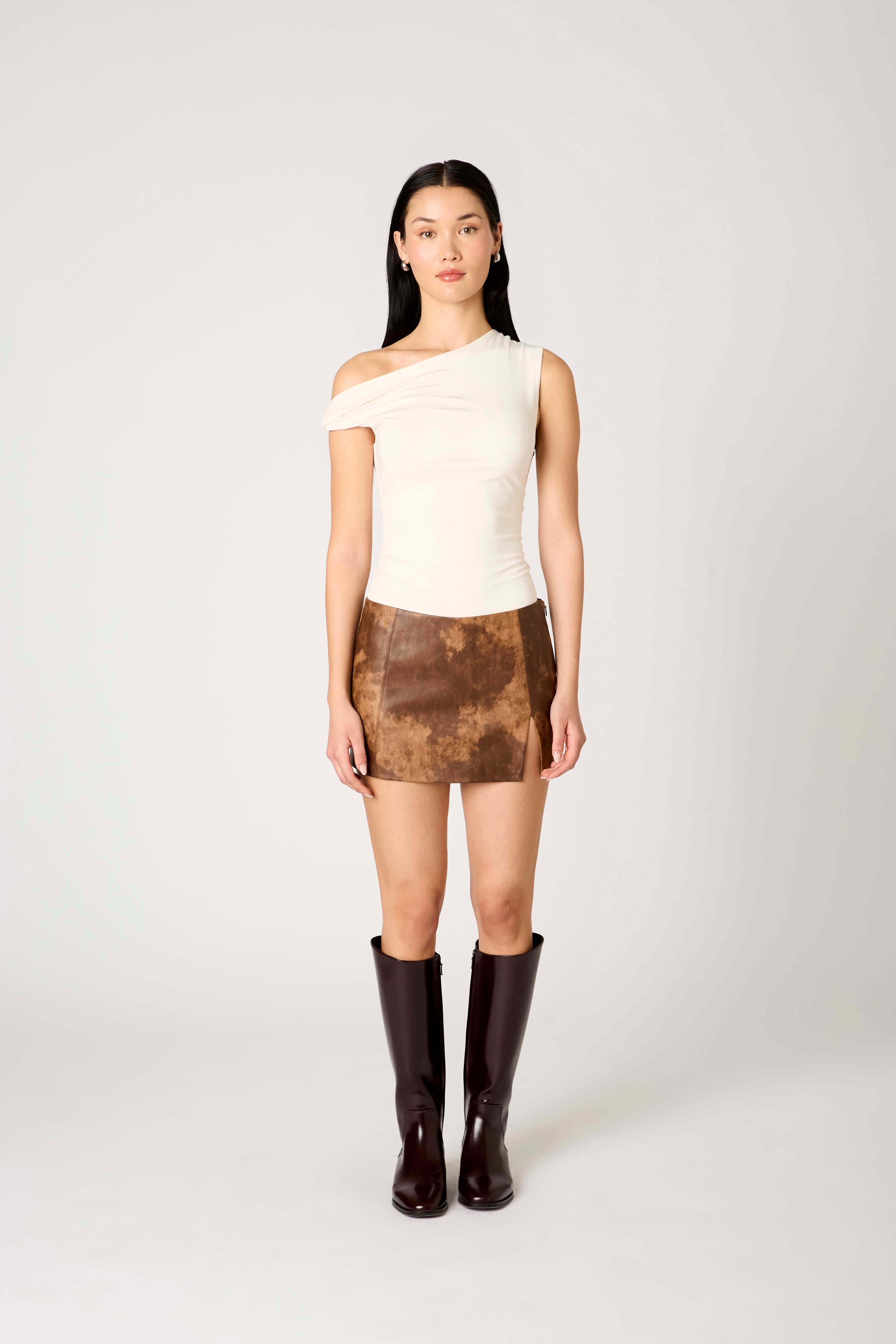 Moon Skort in saddle front view