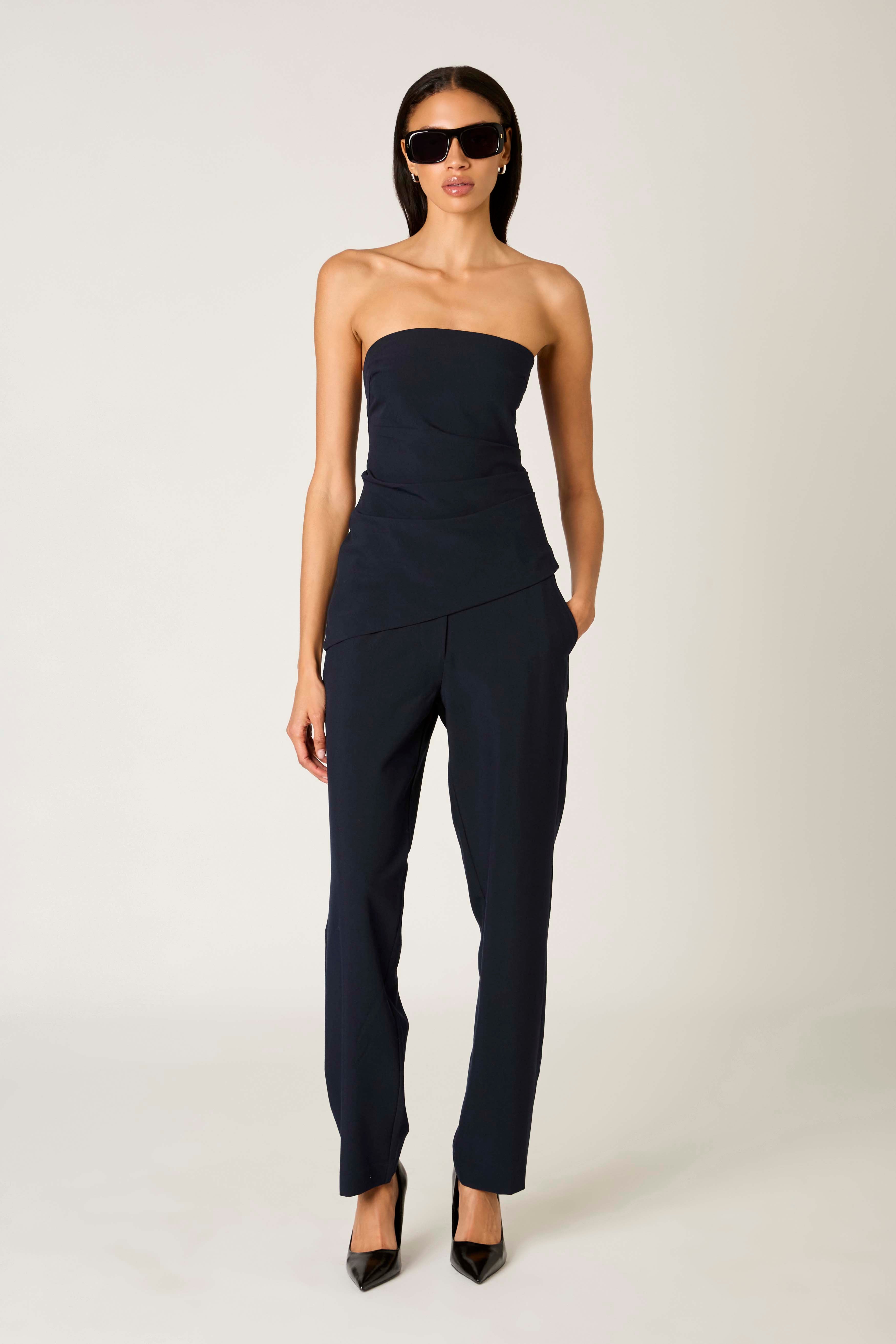 Hillhurst Pant in navy front view