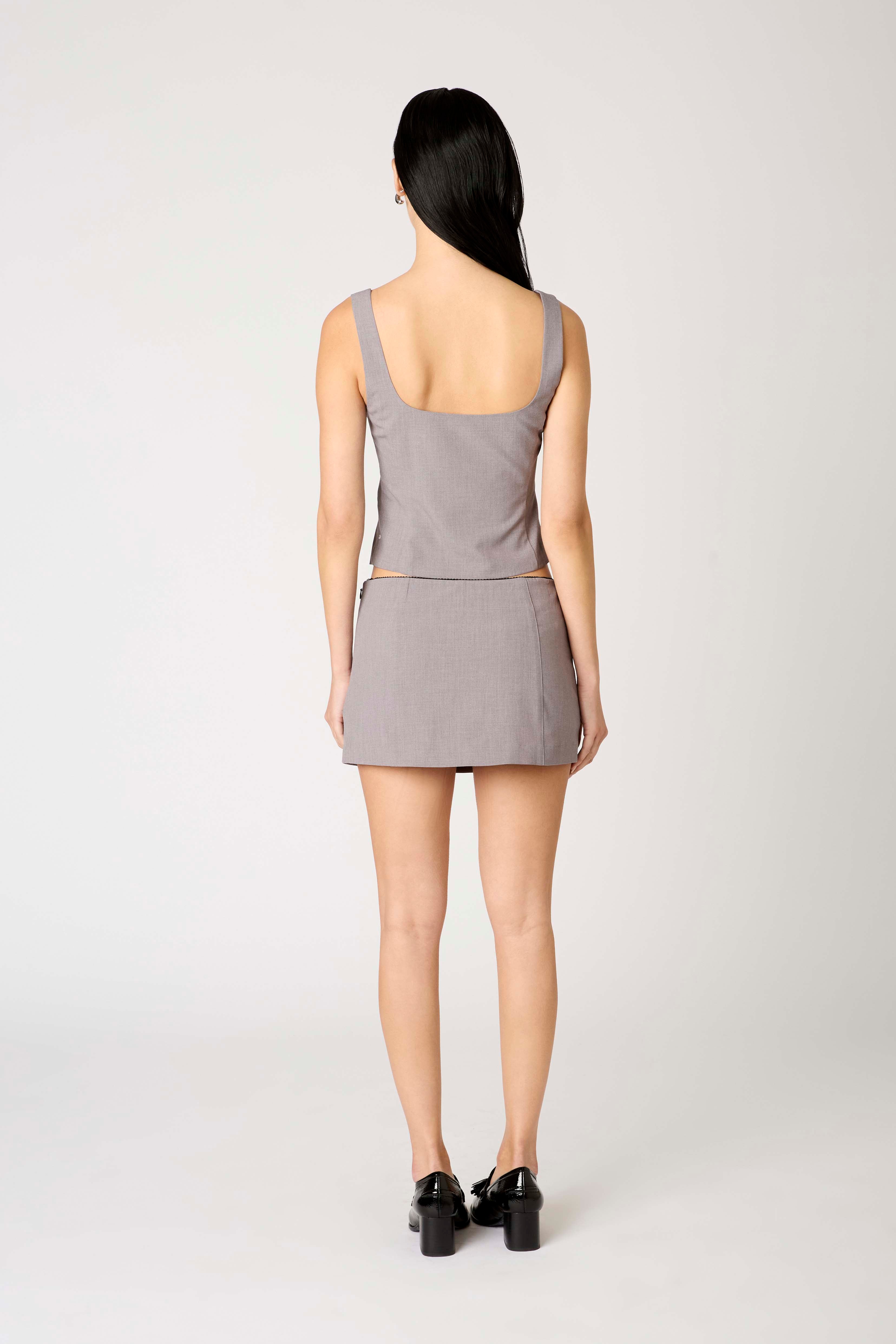 Zina Skort in grey back view