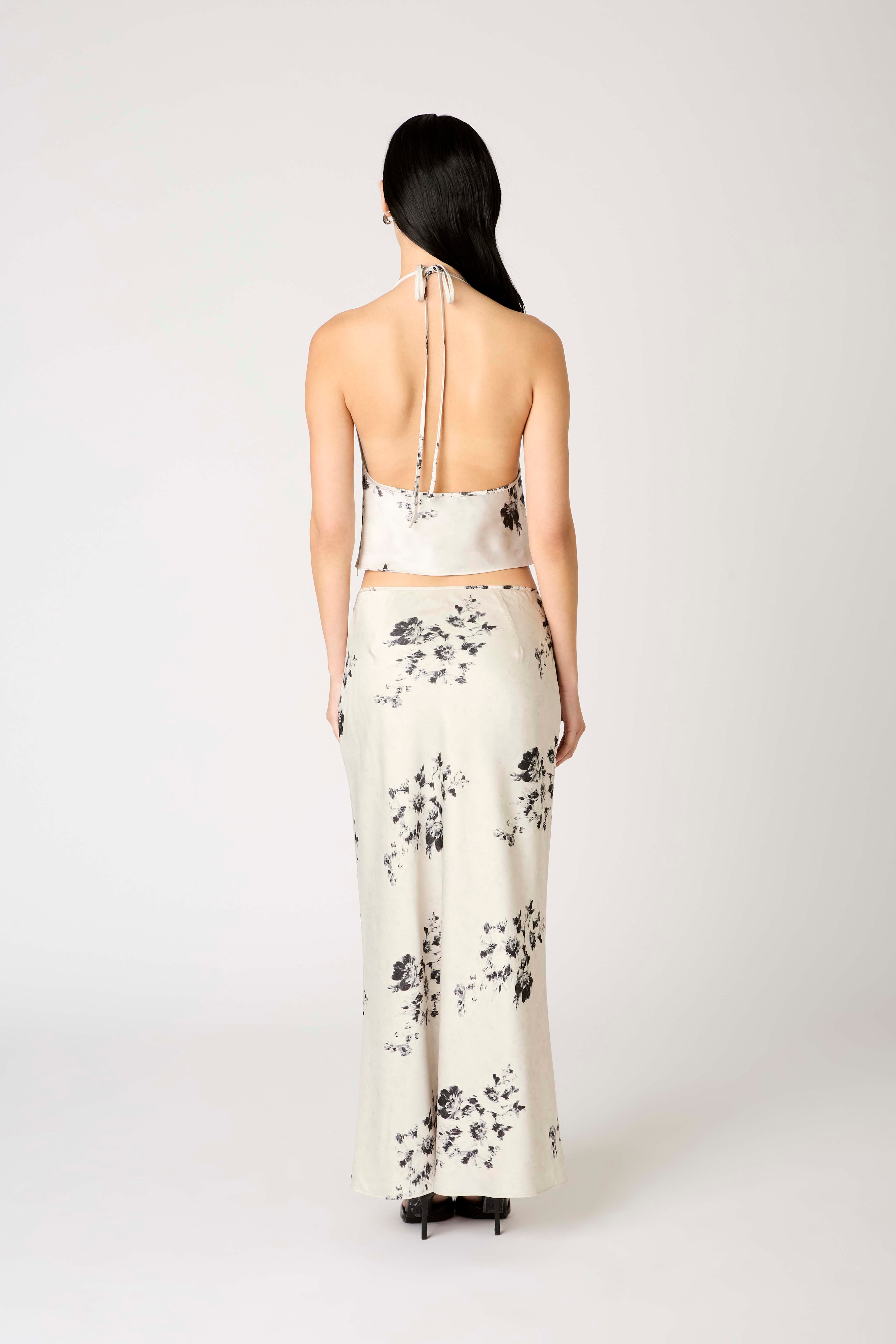Nathalia Skirt in stone back view