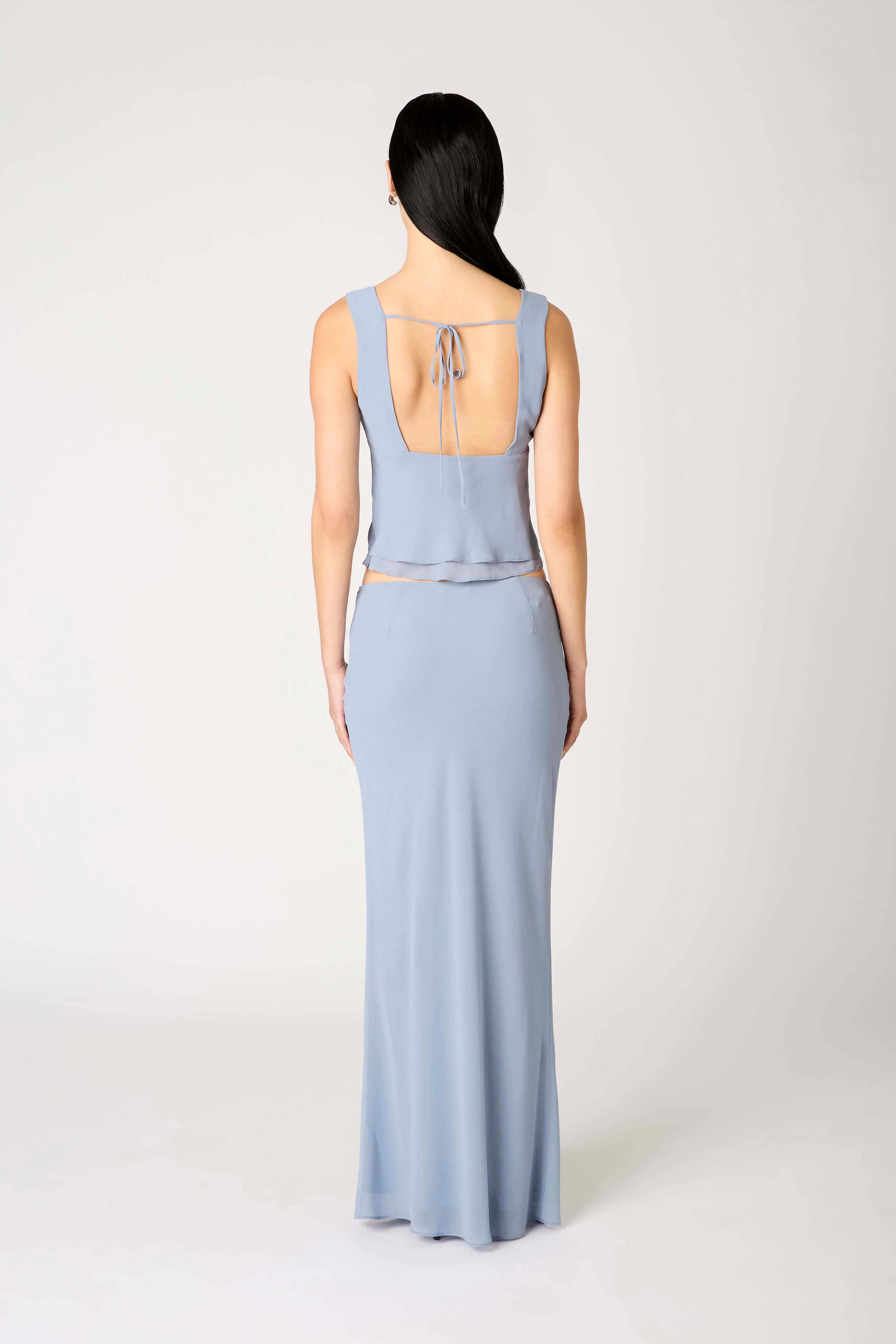 Siena Skirt in slate back view