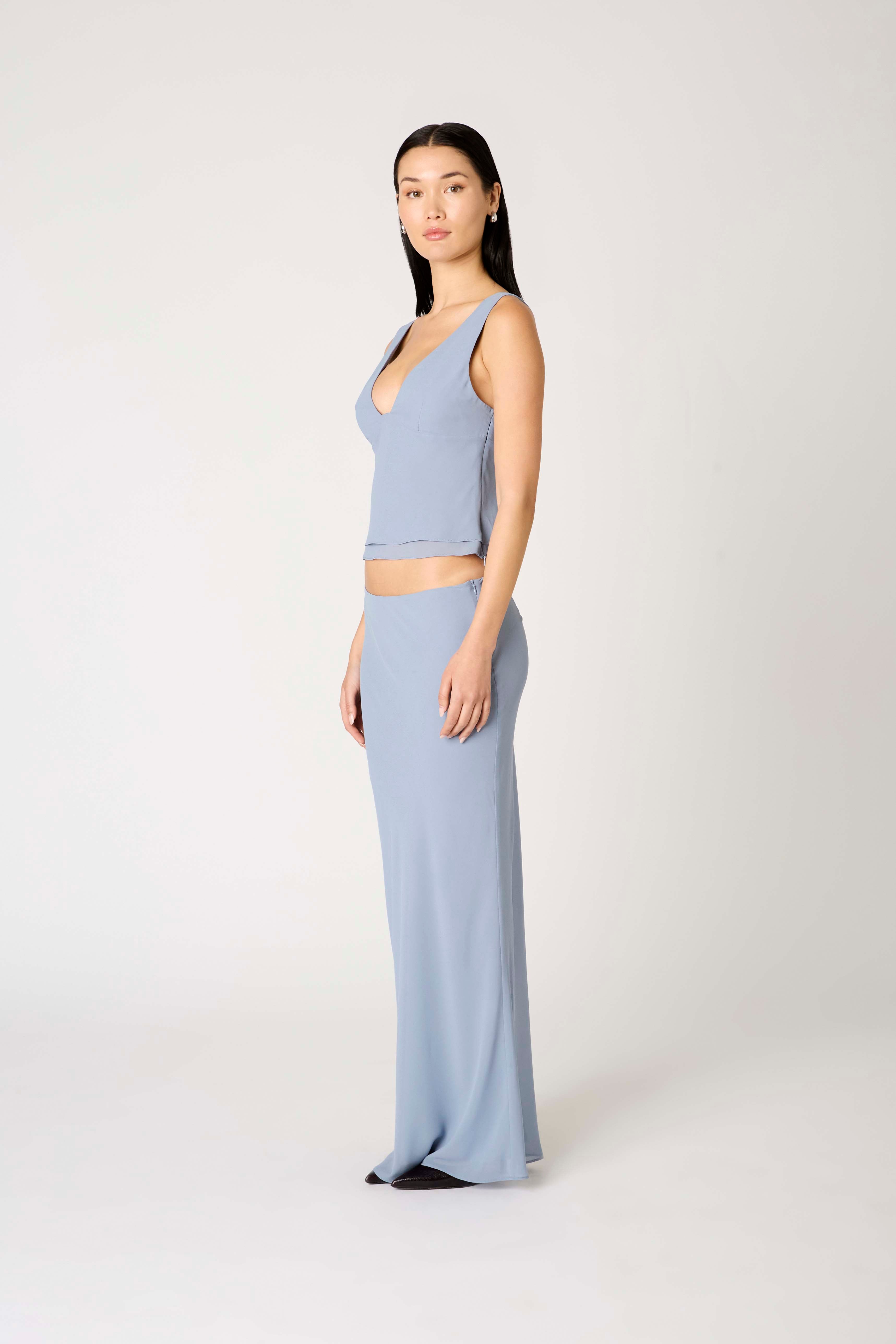 Siena Skirt in slate side view