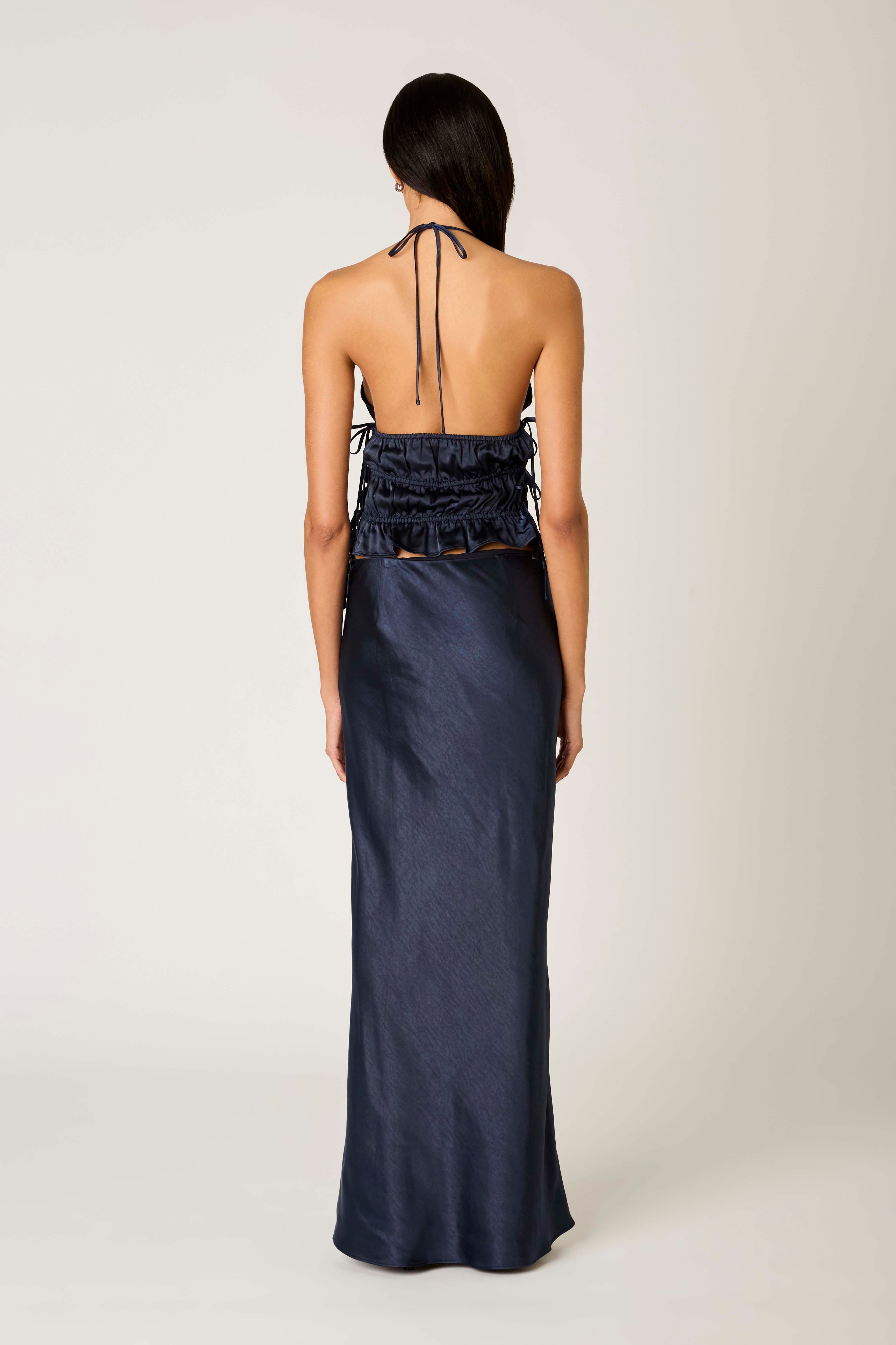 Ravello Skirt in midnight back view