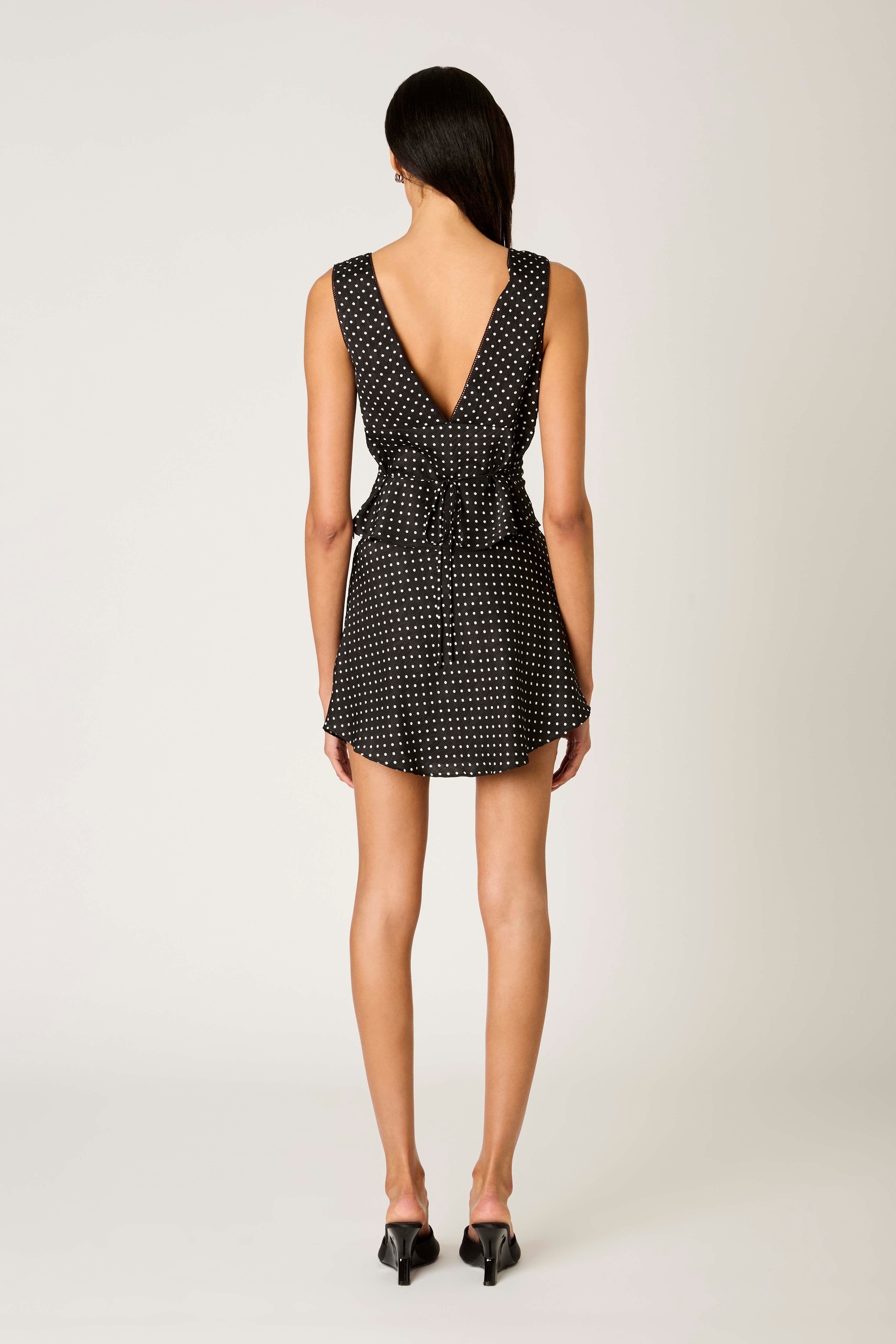 Oud Mini Skirt in black back view