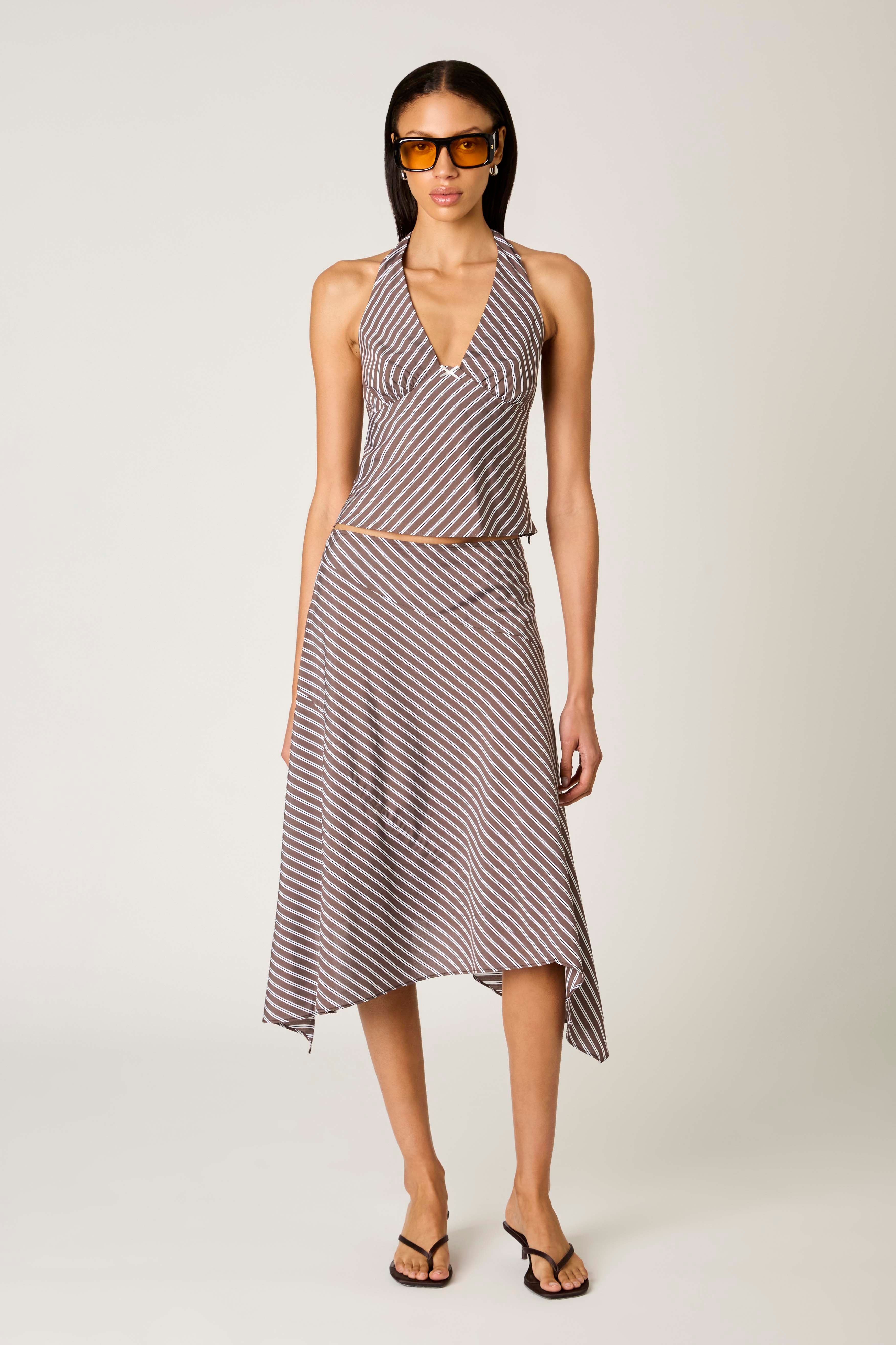Bronson Skirt in coffee front view