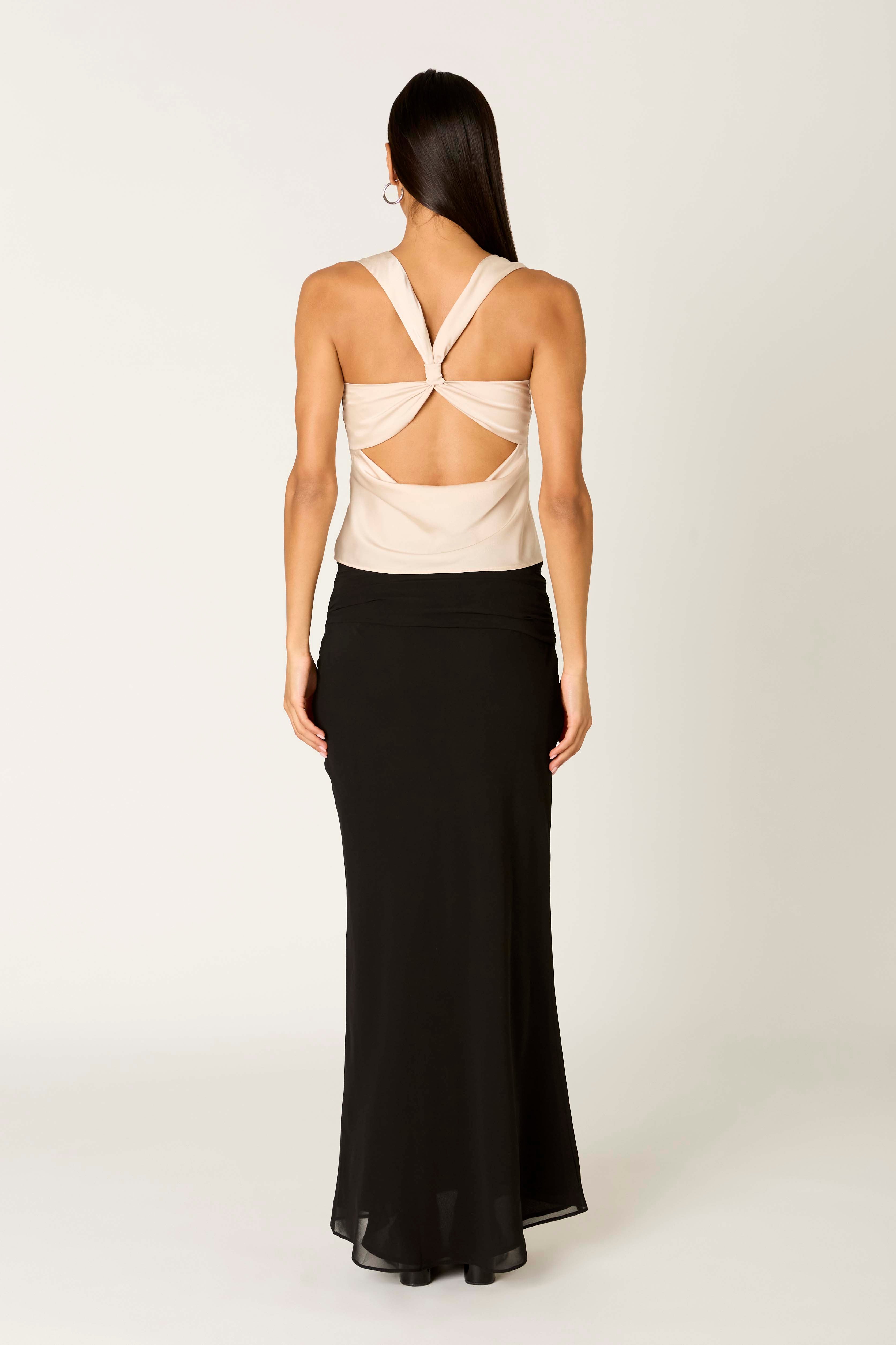Nube Skirt in black back view