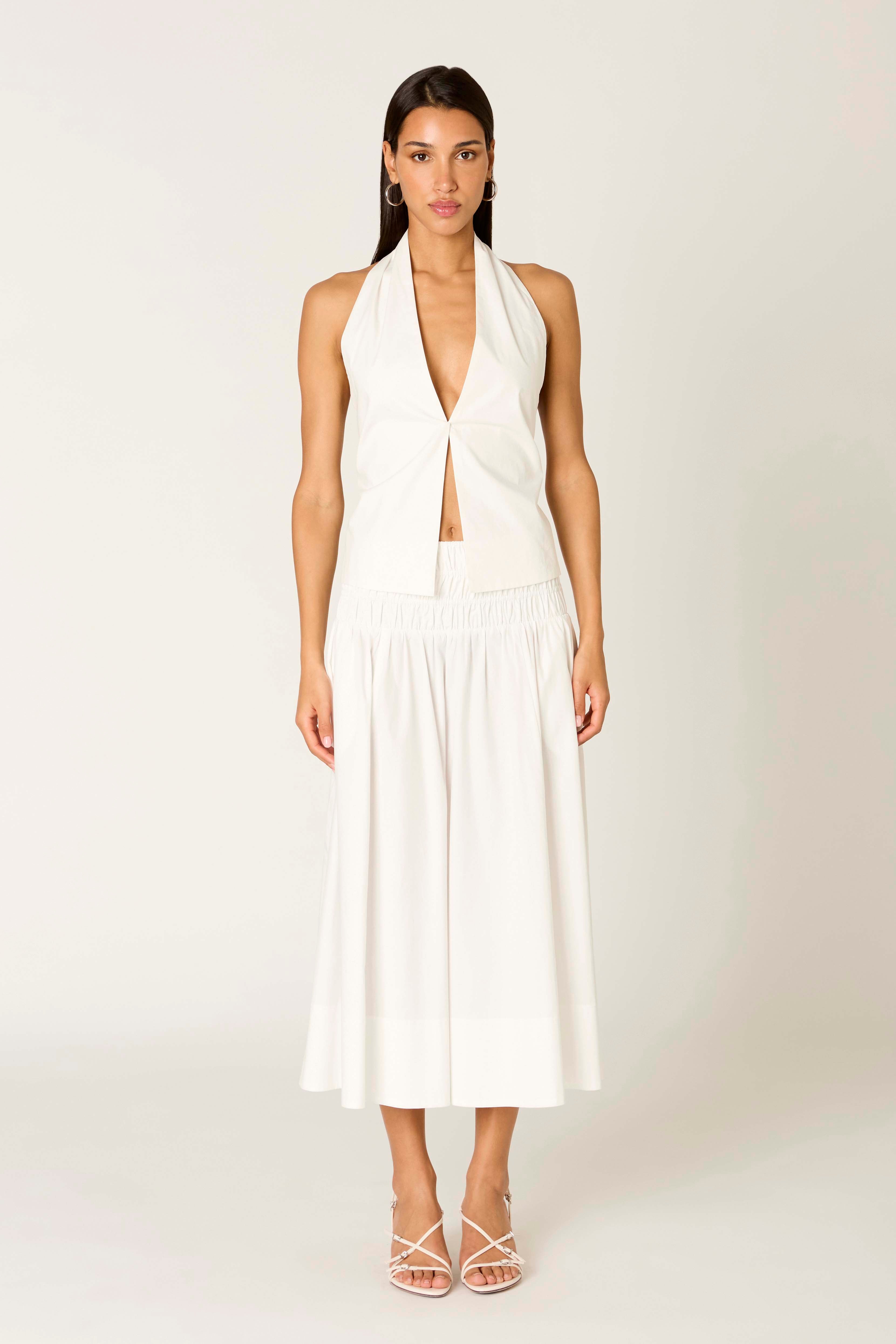 Stefano Skirt in white front view