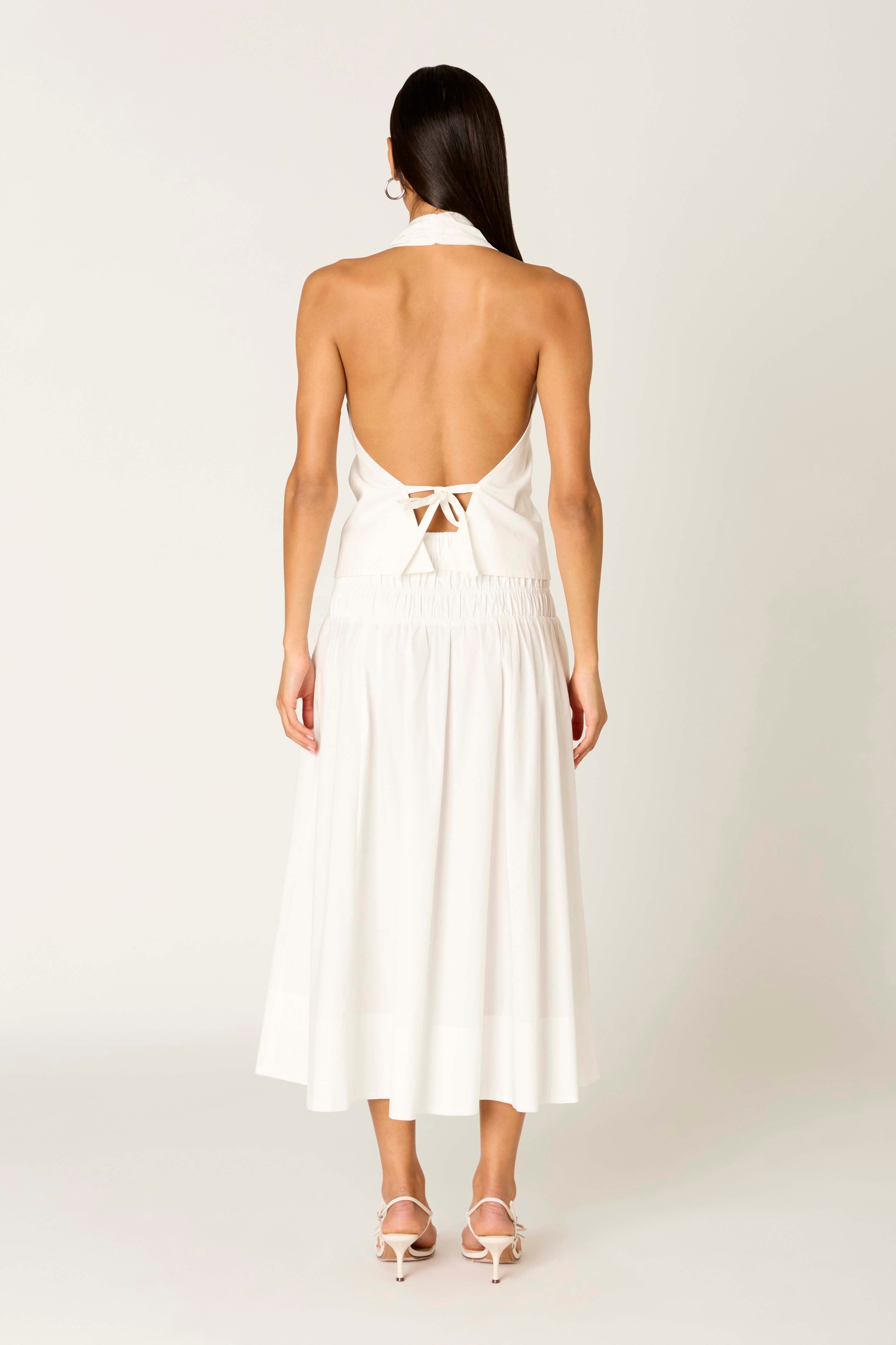 Stefano Skirt in white back view