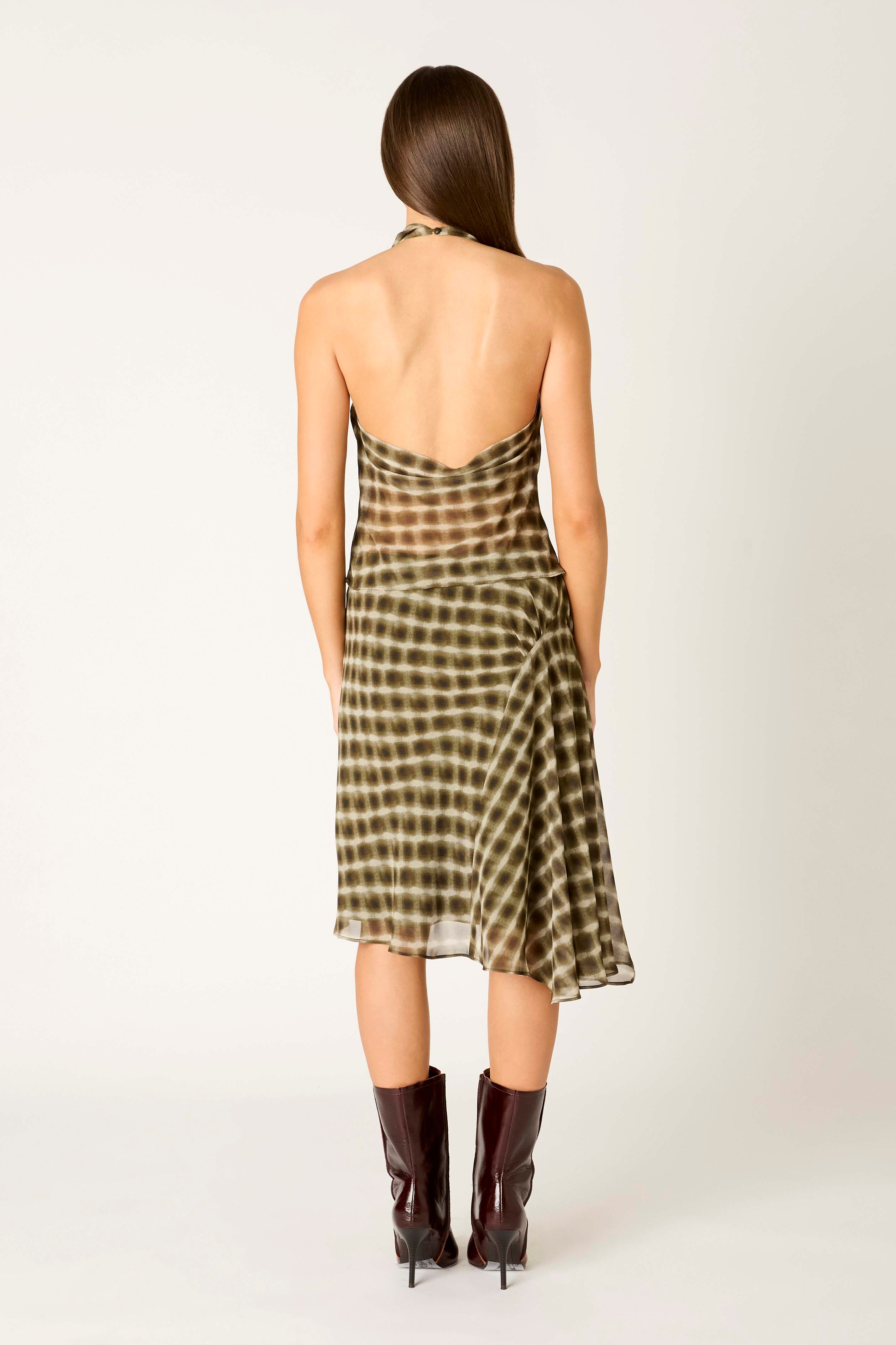 Parce Skirt in olive back view