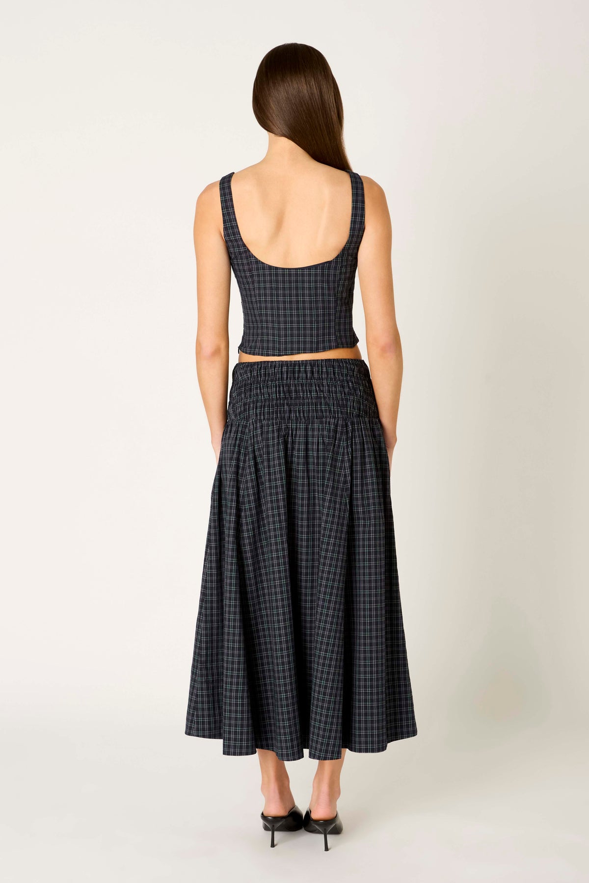 Stefano Skirt in navy back view 
