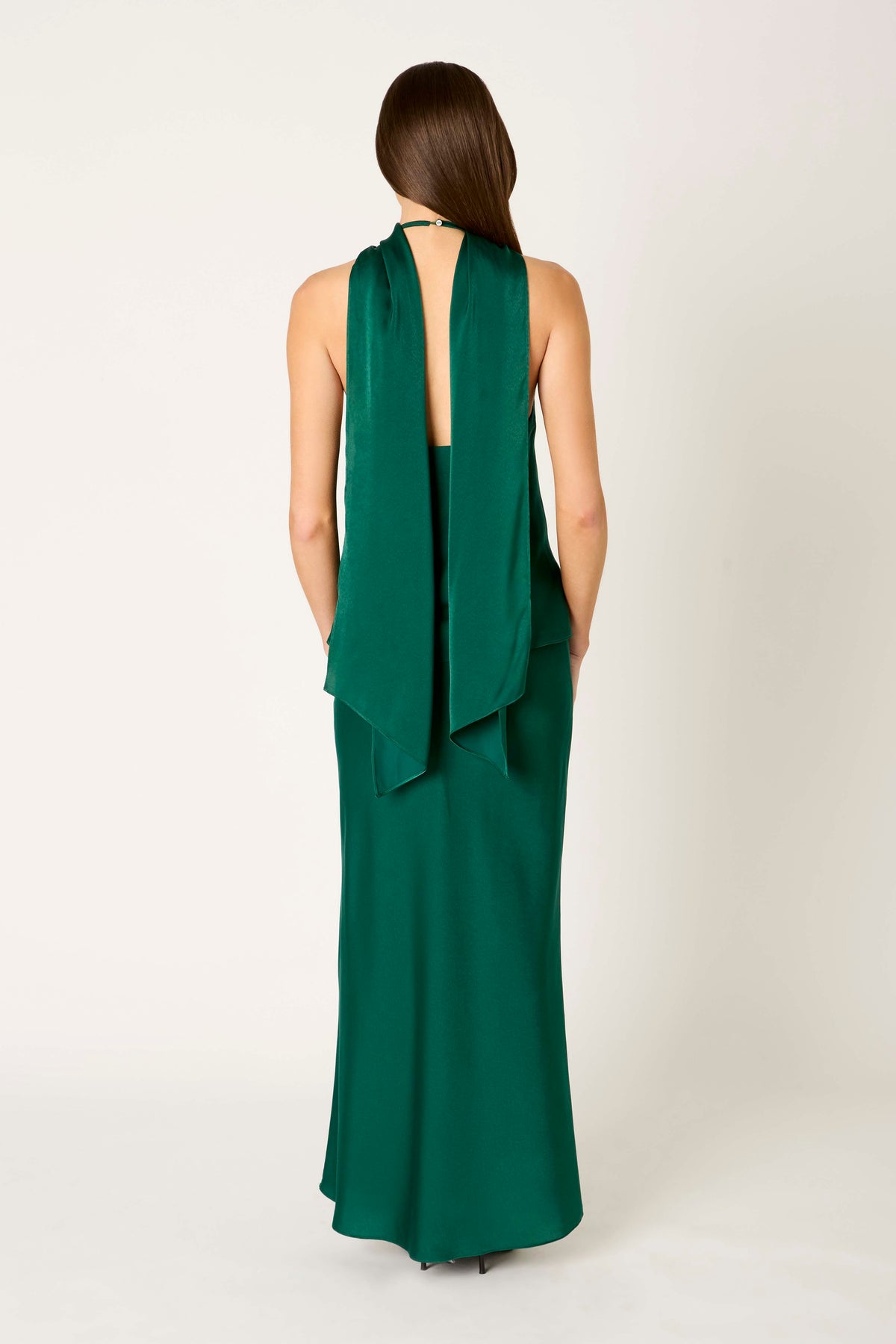 Robbie Skirt in emerald back view