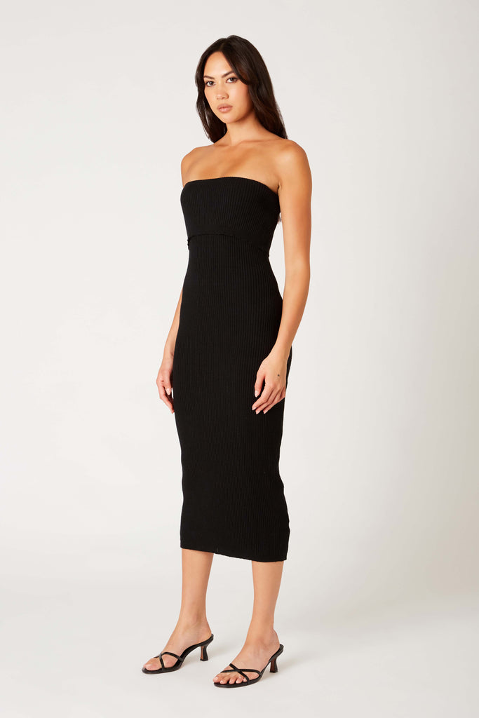 Emory Dress in black side view