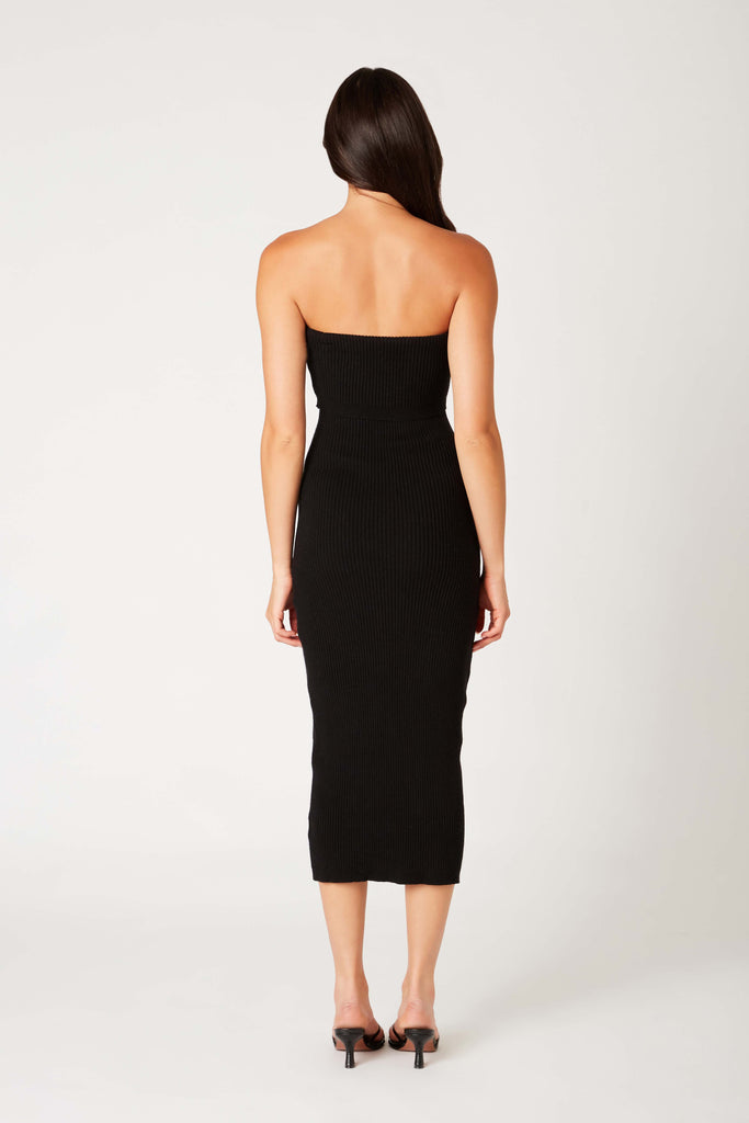 Emory Dress in black back view