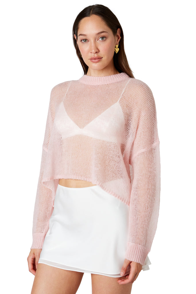 Ariana Sweater in petal side view