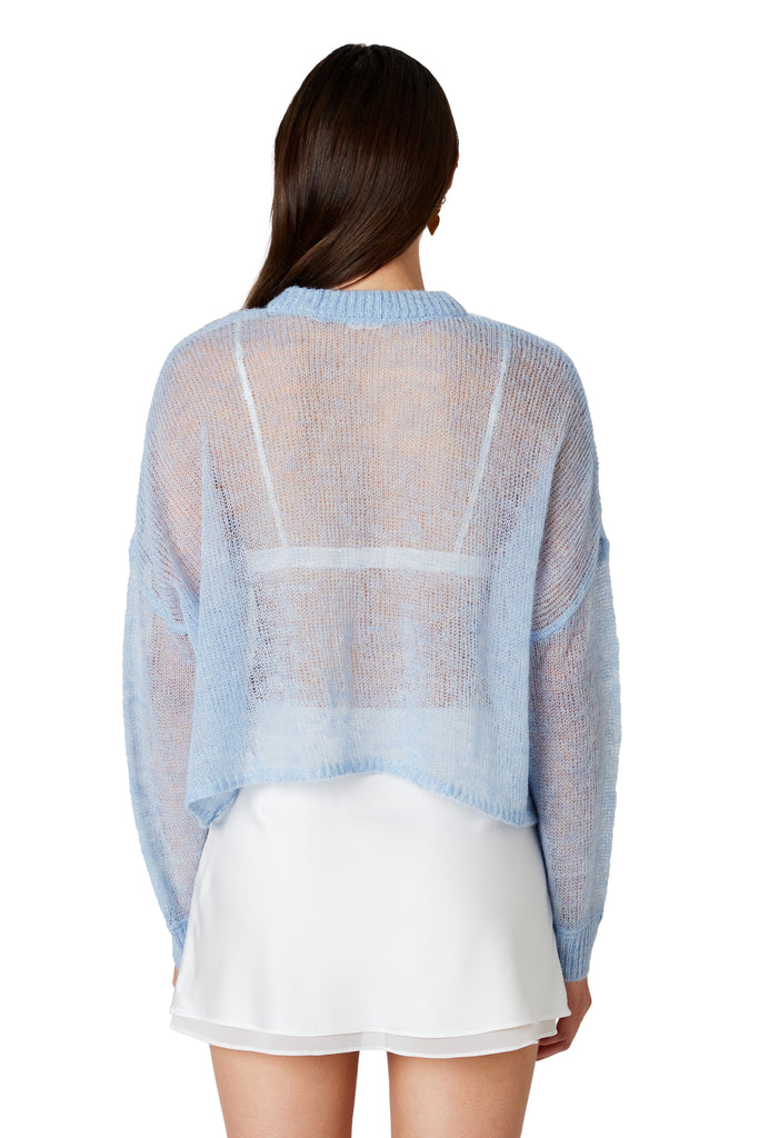 Ariana Sweater in sky back view