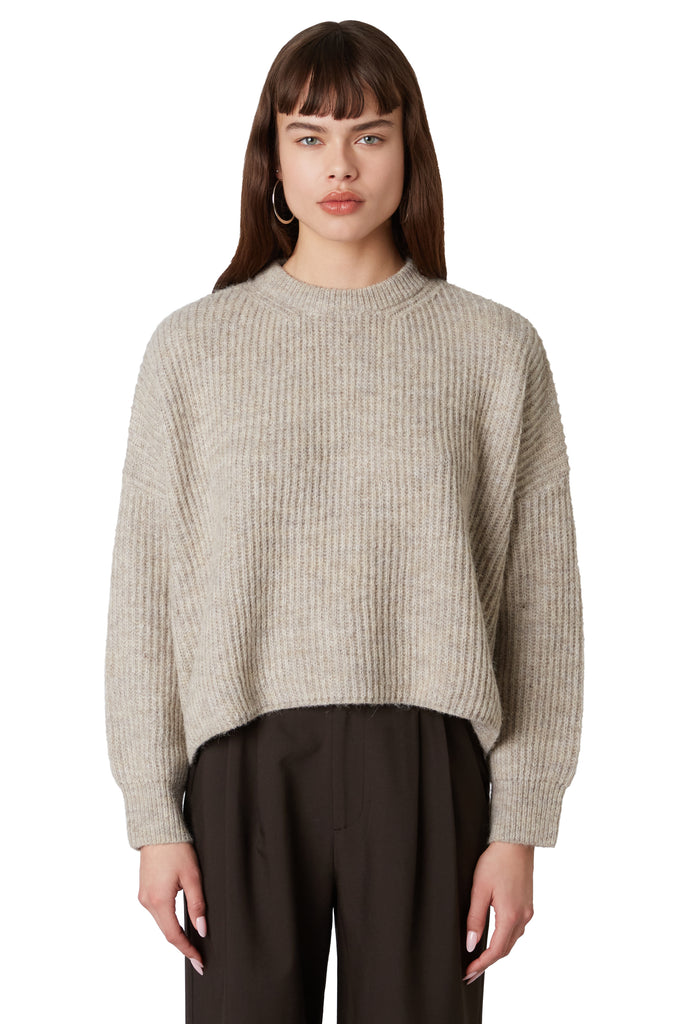 Ariana Sweater in Truffle front view